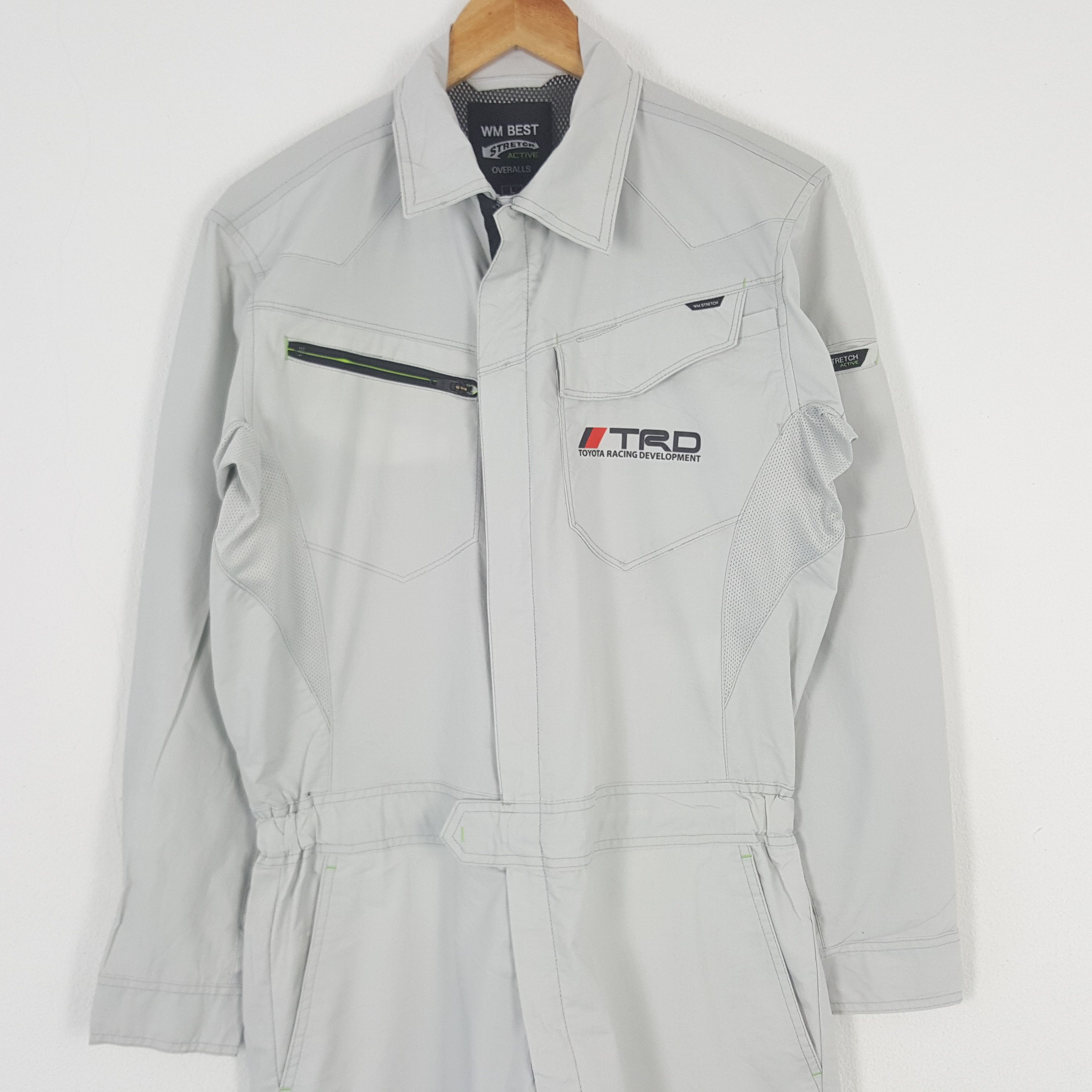 Japanese Brand × Vintage Vintage Toyota Racing TRD Japanese Coverall Jacket C283N22 Size US M / EU 48-50 / 2 - 5 Thumbnail