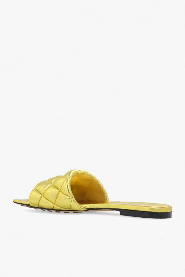 Bottega Veneta o1n1vont1124 Padded Metallic Flats in Gold Size US 5.5 / IT 35.5 - 5 Thumbnail