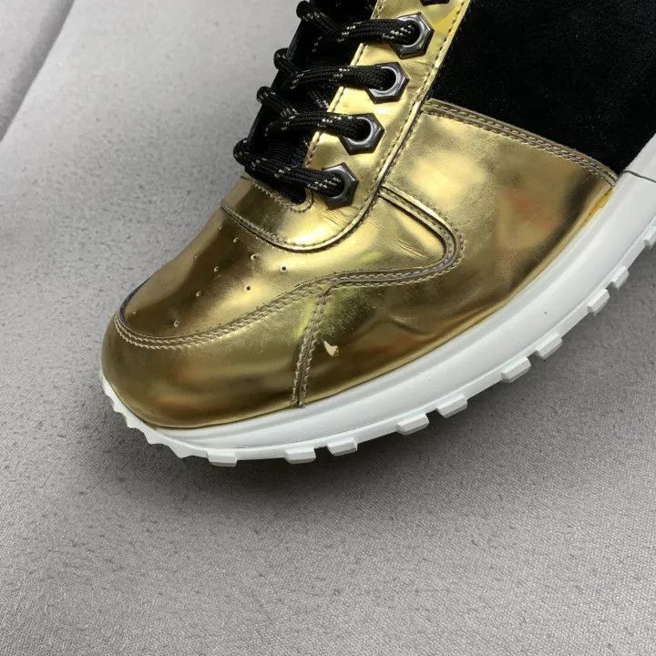 Other Louis Vuitton Gold and Black Casual Sneakers -2508 Size US 8 / EU 41 - 8 Thumbnail