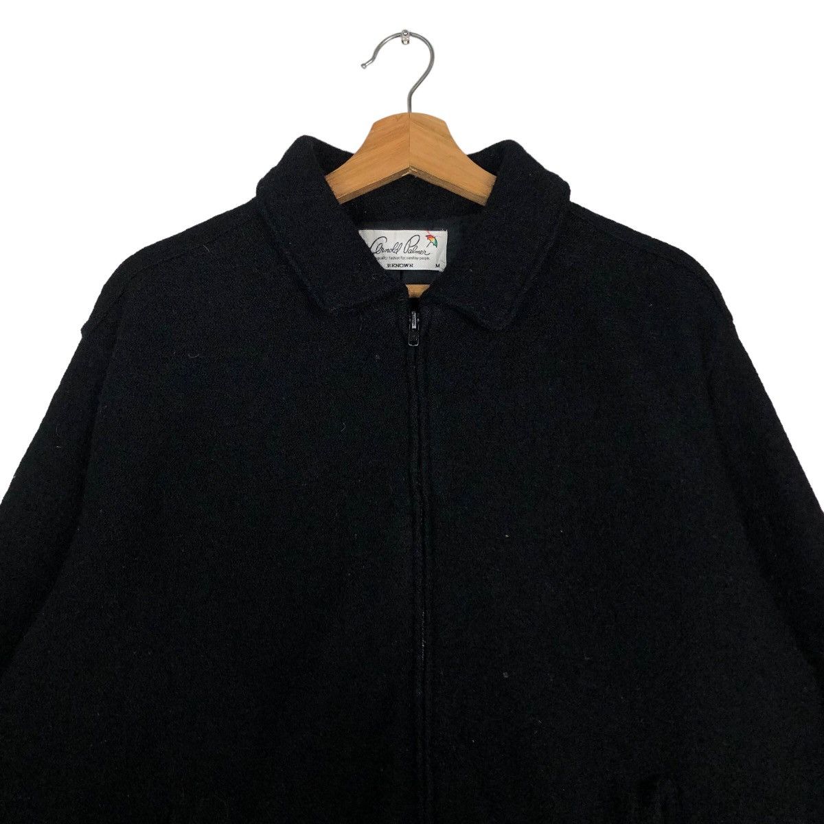 Japanese Brand 🔥90’s Vintage Wool Herringbone Bomber Jacket Arnold Palmer Size US M / EU 48-50 / 2 - 3 Thumbnail