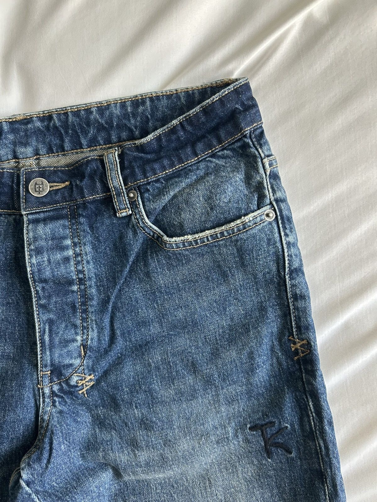Ksubi Ksubi Indigo Trippie Redd Editions Bronko Trip Spliced Jean Size US 31 - 6 Thumbnail