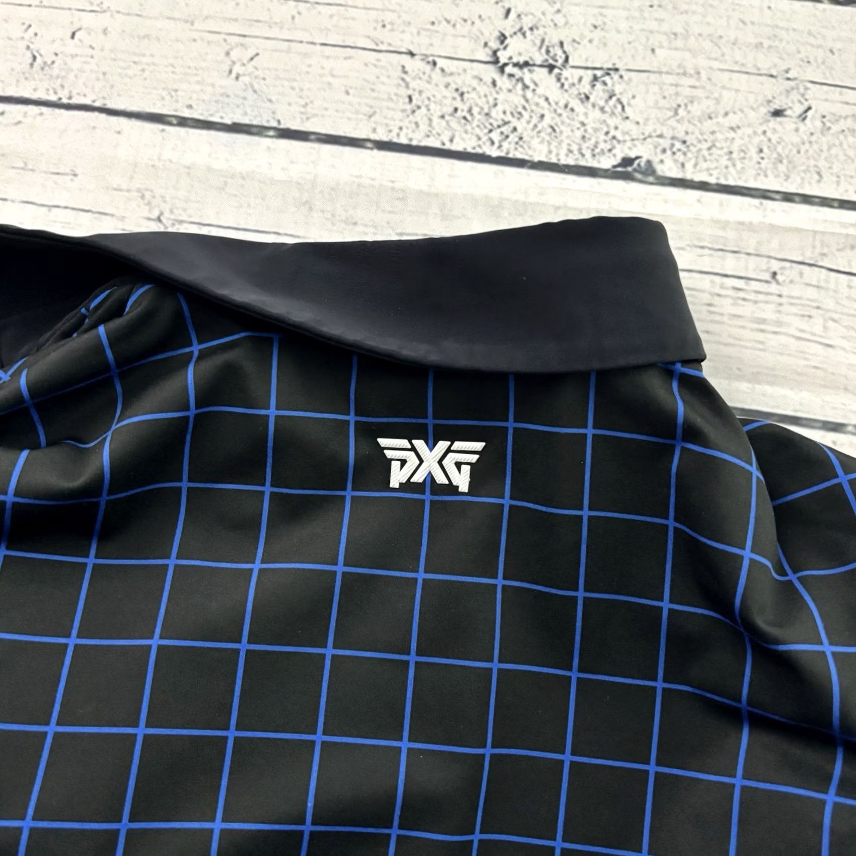 Vintage PXG Short Sleeve Geometric Snap Button Front Golf Polo Shirt Men's S Black Size US S / EU 44-46 / 1 - 7 Thumbnail