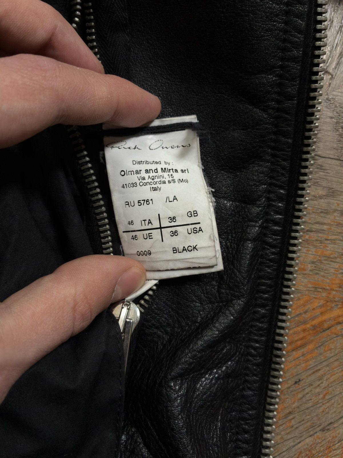 Rick Owens Rick Owens 2008-2010 Leather Jacket Size US S / EU 44-46 / 1 - 7 Thumbnail
