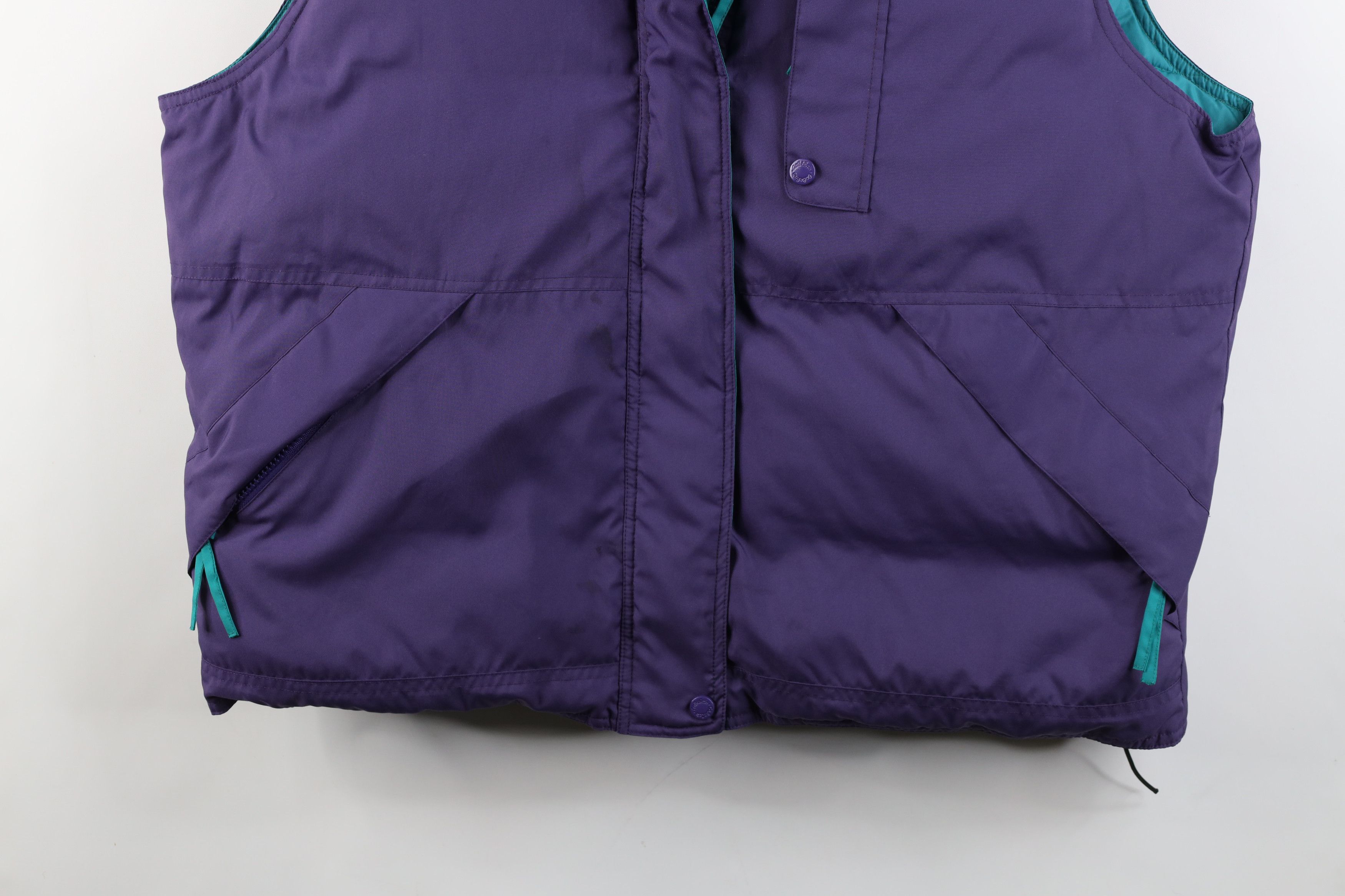 Cabelas Vintage 90s Cabelas Duck Down Puffer Vest Jacket Purple Size XL / US 12-14 / IT 48-50 - 3 Thumbnail