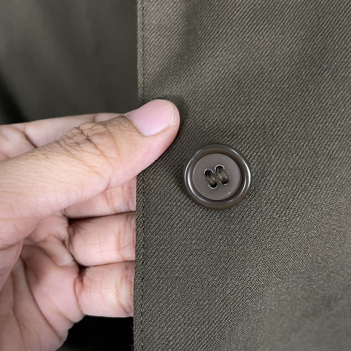 Jean Paul Gaultier × Vintage 💥80s JPG OLIVE BUTTON BAGGY STYLE Size US M / EU 48-50 / 2 - 14 Thumbnail