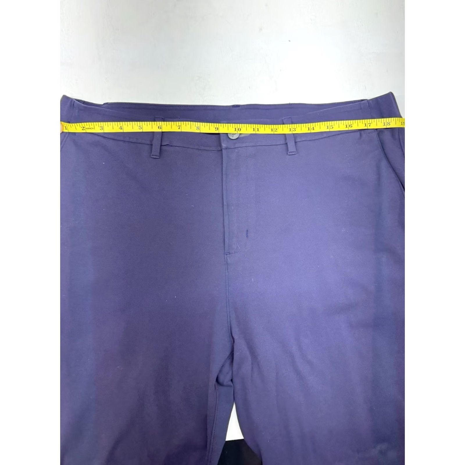 Vintage Public Rec Game Changer Chino Pants Navy Blue 38x30 Men's Regular Size 38 Inseam 30 Flat Front Tapered 5 Pocket Nylon Spandex Size US 38 / EU 54 - 6 Thumbnail
