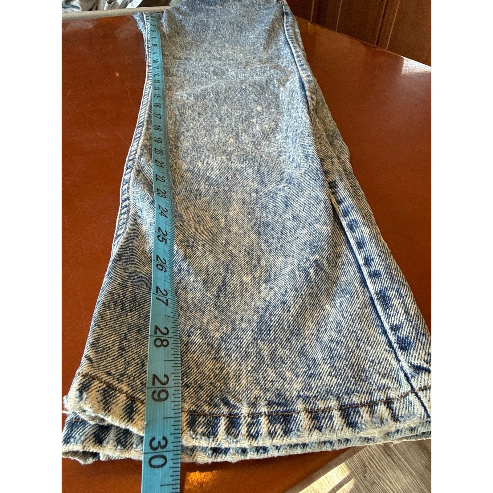 Levi's Vintage Levi’s Acid Wash 80's Blue Jeans 32x30 Made in USA Size US 32 / EU 48 - 11 Thumbnail