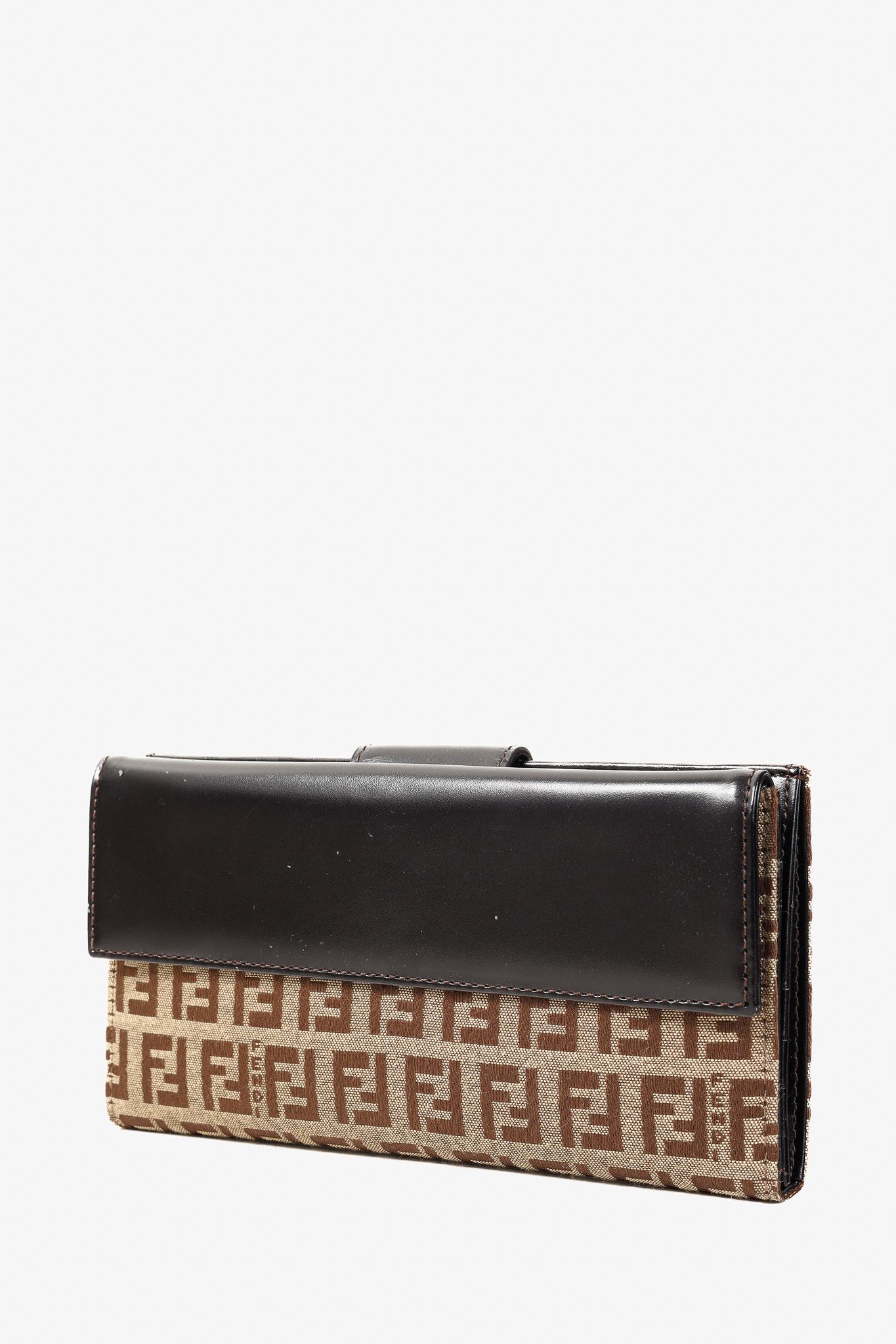 Fendi Fendi Zucca FF Logo Forever Continental Long Brown Wallet Size ONE SIZE - 3 Thumbnail