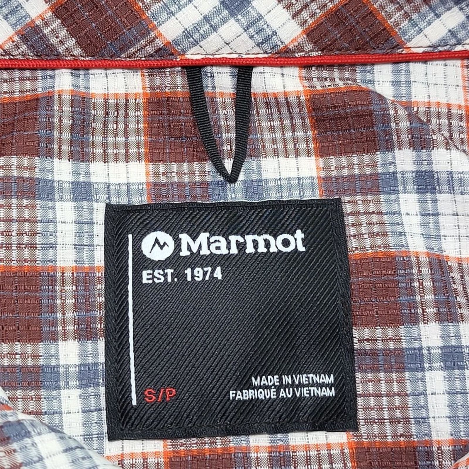 Marmot NWT MARMOT Syrocco Short Sleeve Button Up Whiskey Brown SM Size US S / EU 44-46 / 1 - 5 Thumbnail