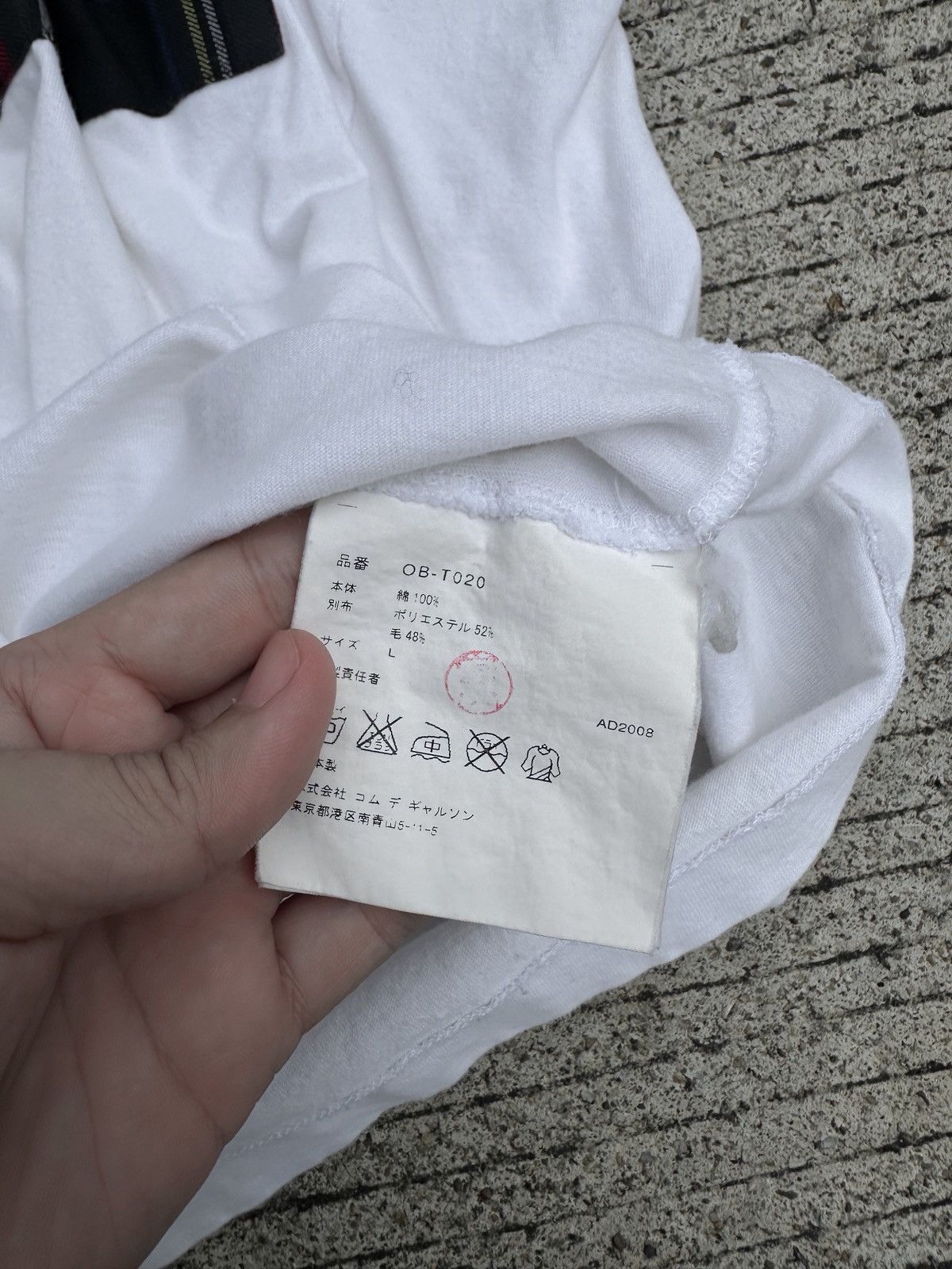 Comme des Garcons Comme des Garcons Plaid Patchwork Reconstructed Tee Size US L / EU 52-54 / 3 - 7 Thumbnail