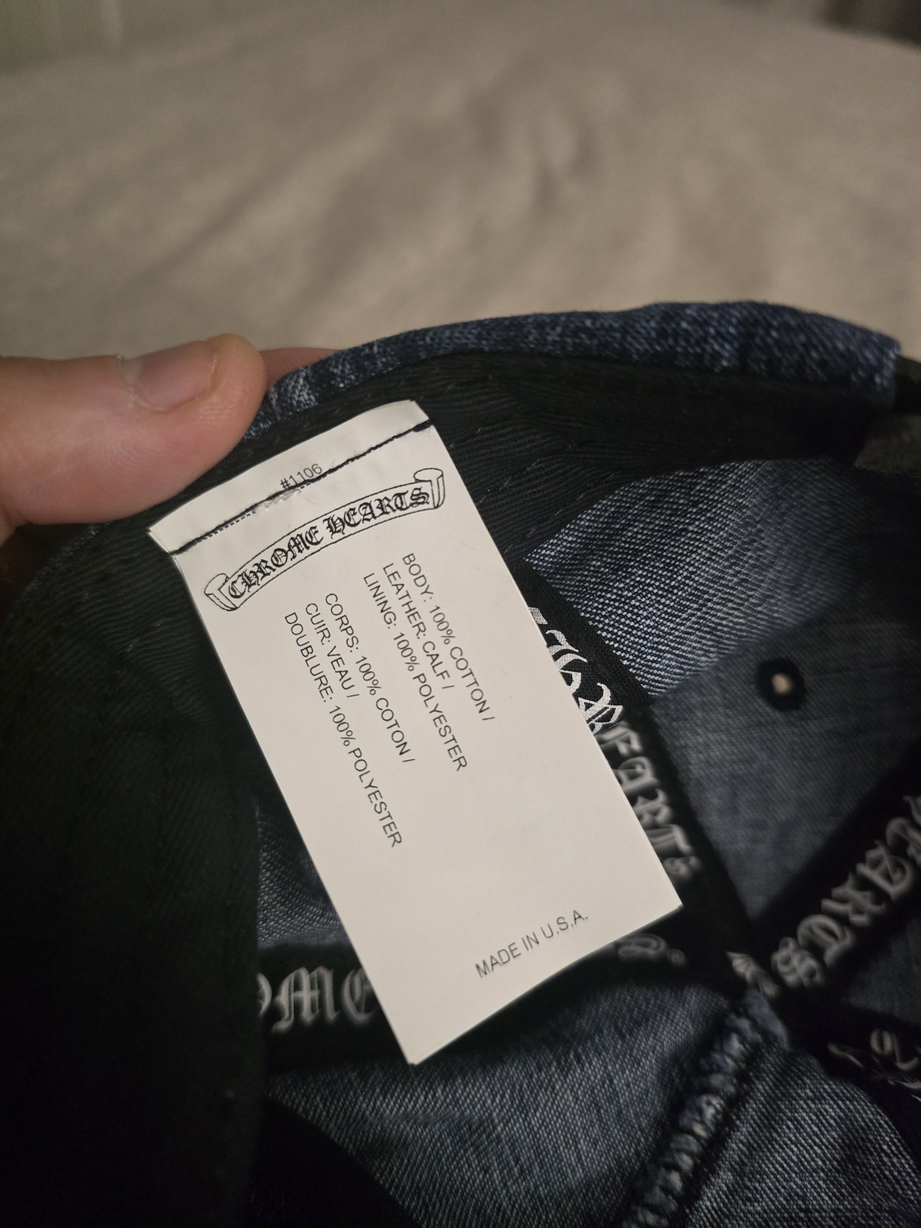 Chrome Hearts Chrome Hearts Denim Dagger Hat Snapback Size ONE SIZE - 5 Thumbnail