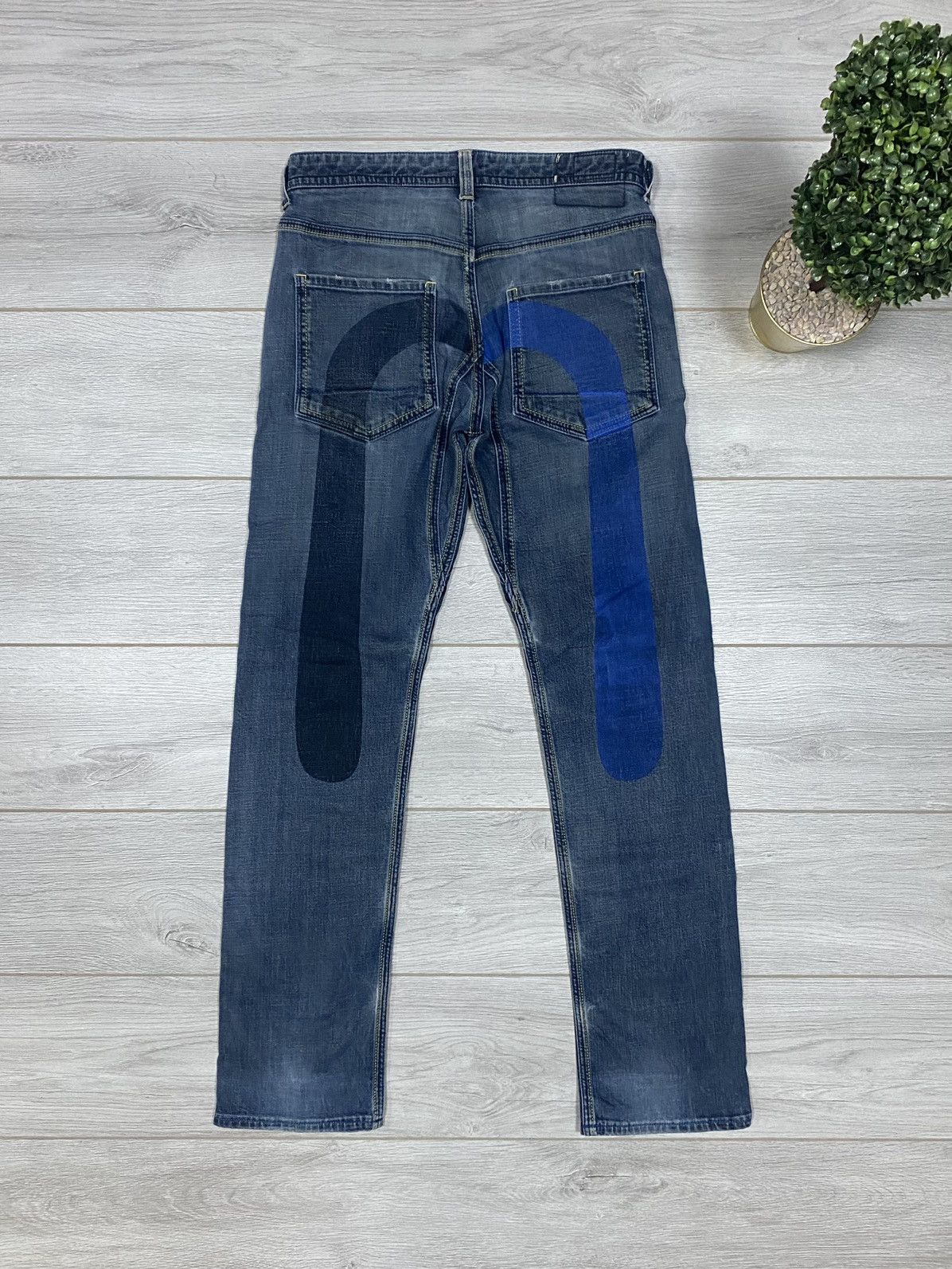 image of Evisu Eu Ed Big Seagull Logo Jeans Japanese in Denim, Men's (Size 31)