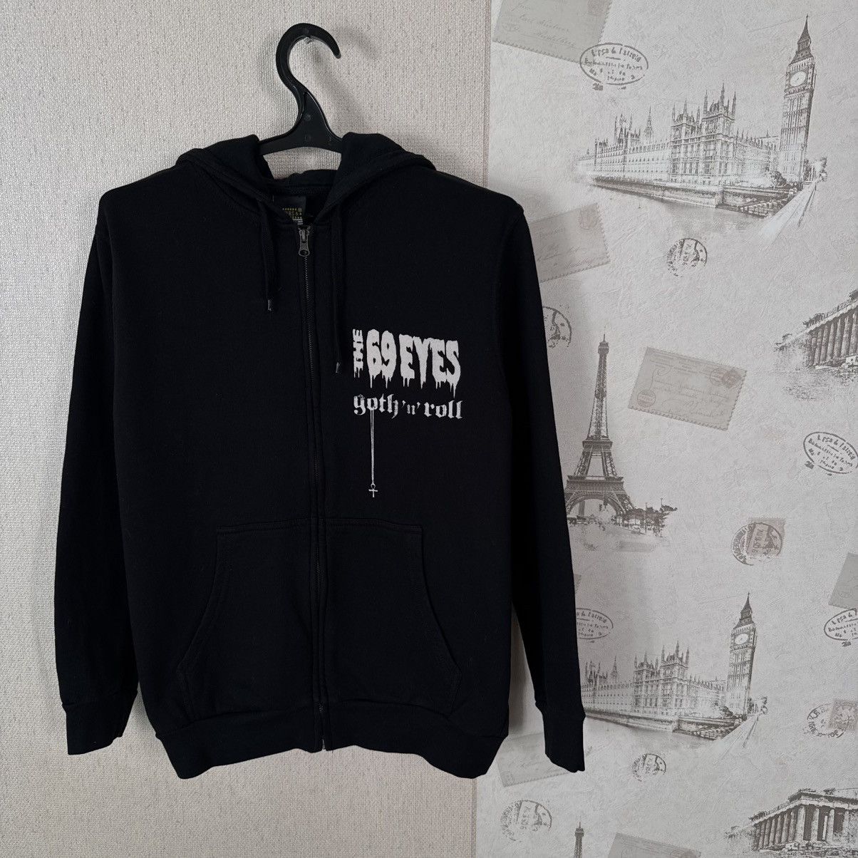 Other Vintage The 69 eyes Hoodie 00s Gothic Rock Skull Black L Size US L / EU 52-54 / 3 - 5 Thumbnail