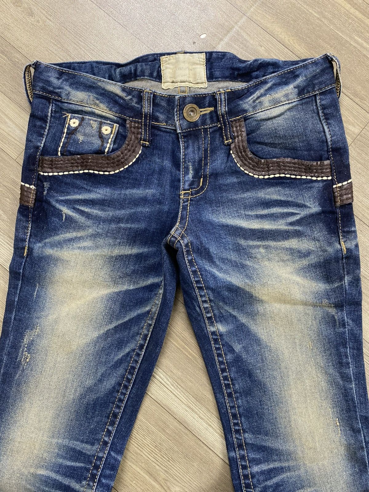 Le Grande Bleu (L.G.B.) 2000s Lolita Distressed Lgb Ifsixwasnine Style Flared Jeans Size US 30 / EU 46 - 5 Thumbnail