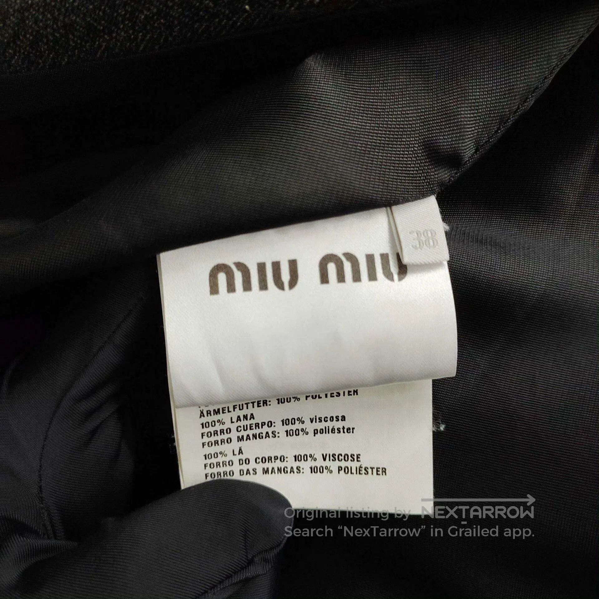 Miu Miu Miu Miu Women's Gray Blazer Size 38. Size S / US 4 / IT 40 - 4 Thumbnail