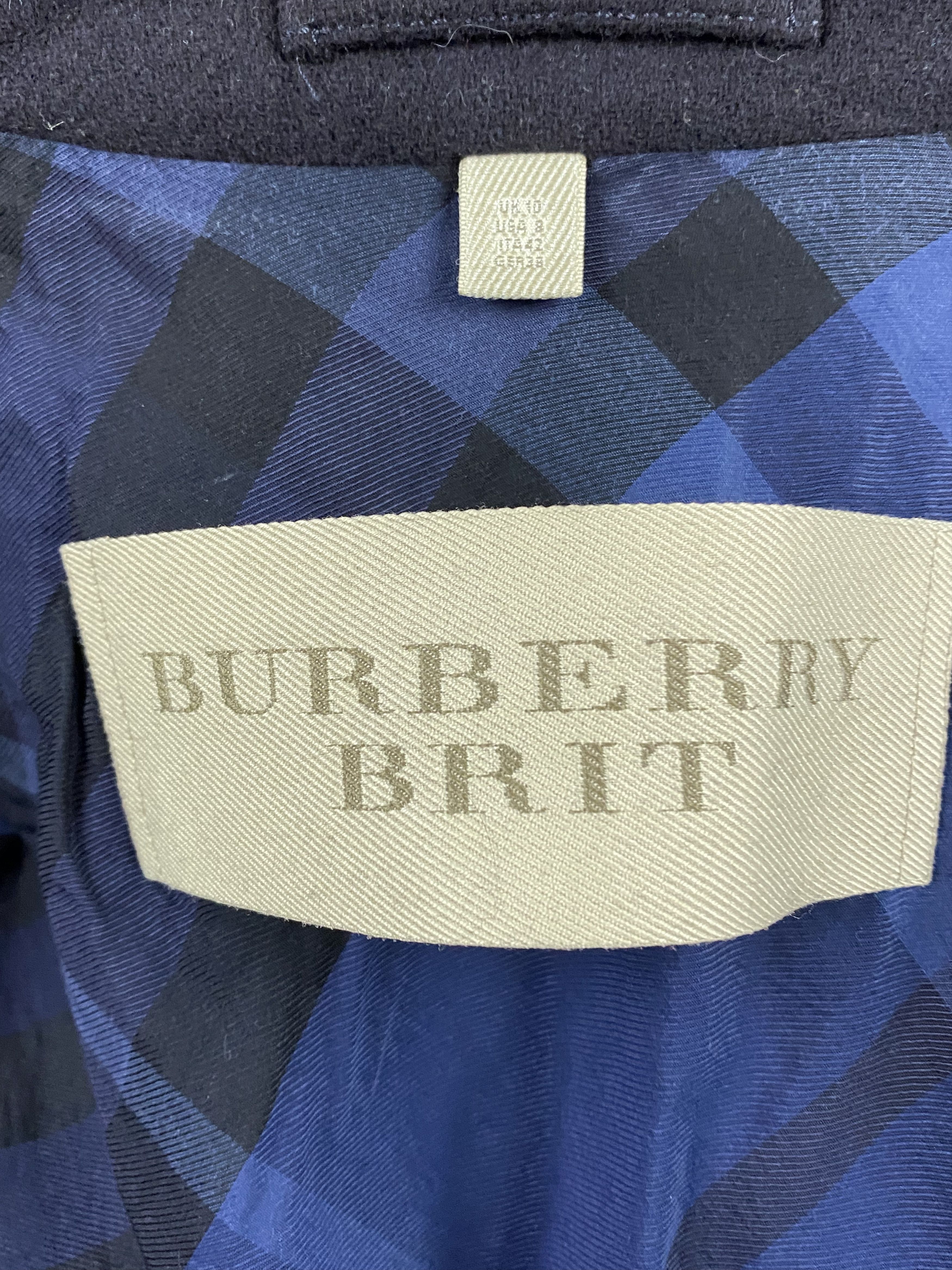 Burberry Burberry Brit Vintage Women's Short Coat - US 8 Wool Jacket Size M / US 6-8 / IT 42-44 - 6 Thumbnail