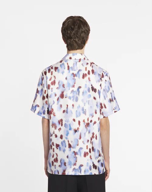 Lanvin o1h1sh11224 Abstract Print Bowling Shirt in Multicolor Size US XL / EU 56 / 4 - 4 Thumbnail