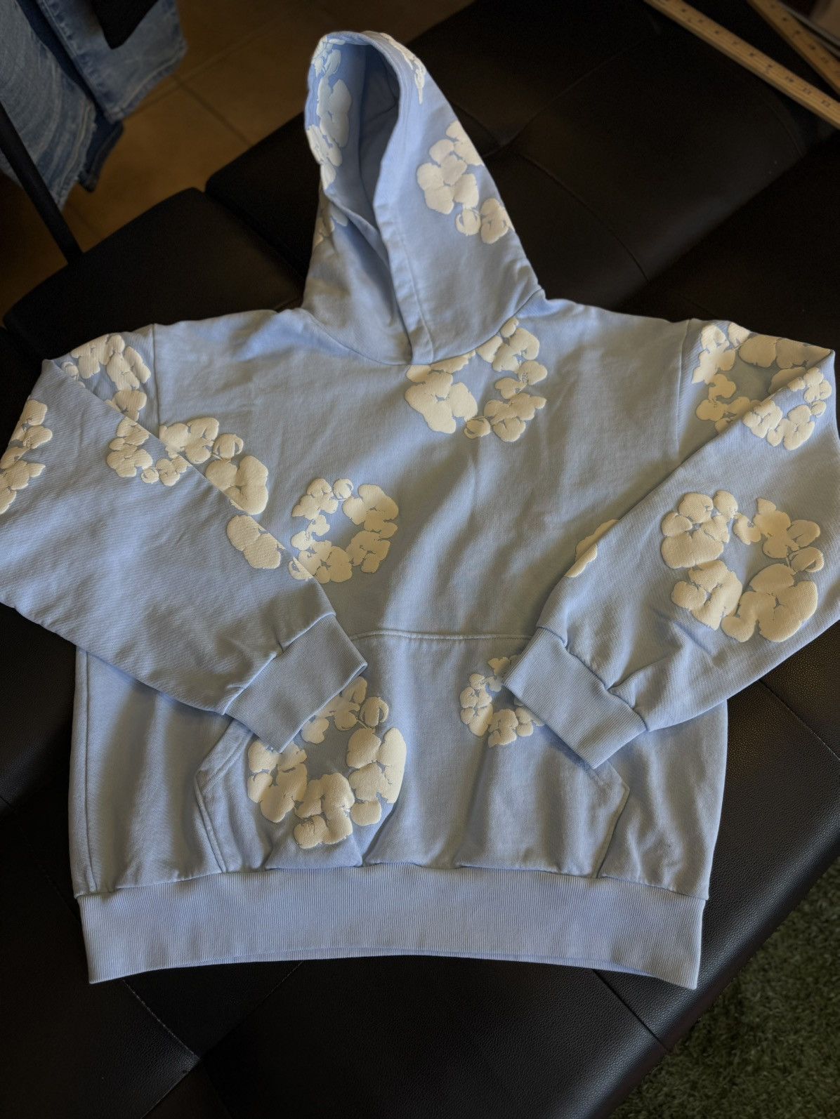 DENIM TEARS Denim Tears Cotton Wreath Hoodie Size M Blue (NEW) Size US M / EU 48-50 / 2 - 1 Thumbnail