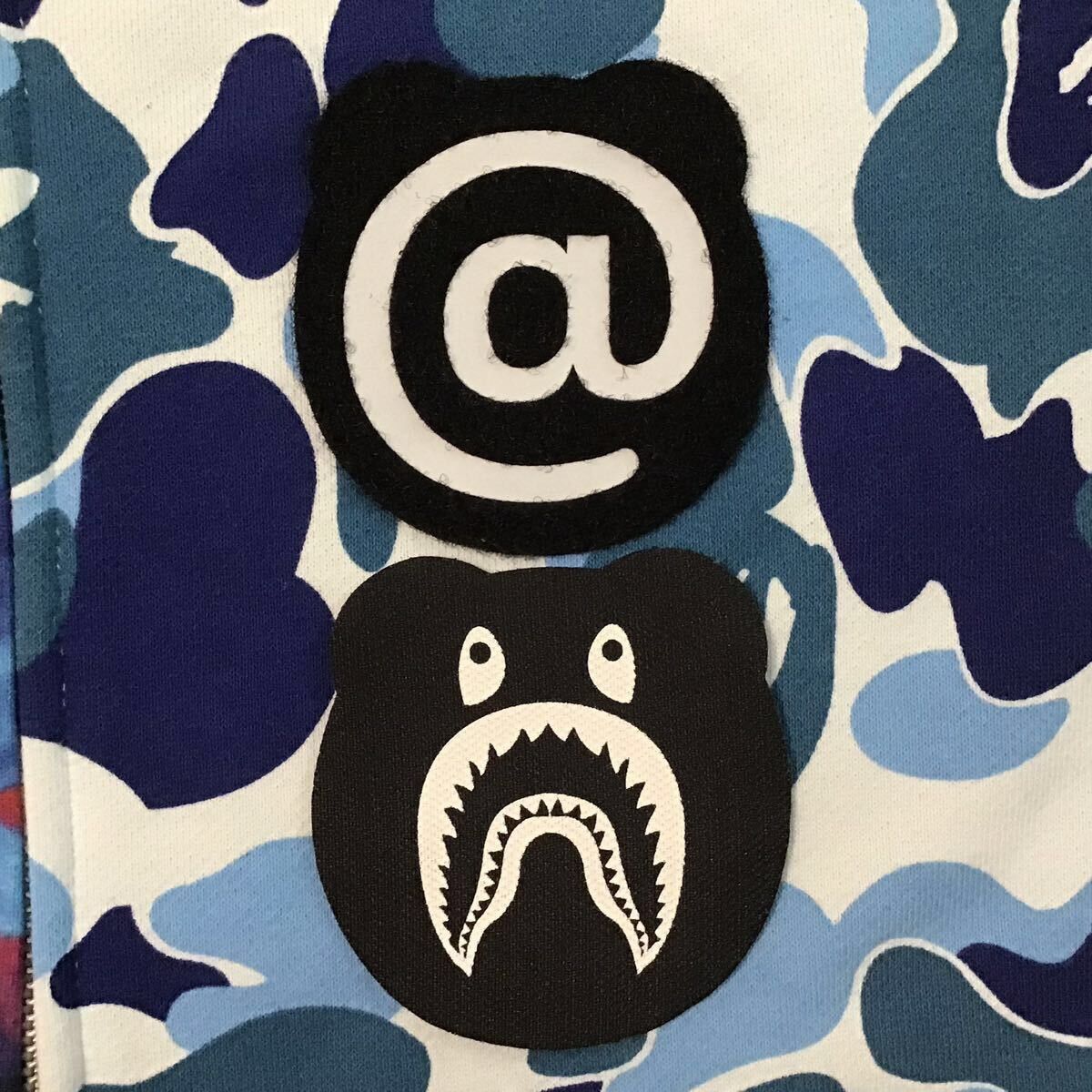 Bape BAPE × Mika Ninagawa BE@R Shark full zip hoodie ABC camo Size US L / EU 52-54 / 3 - 7 Thumbnail