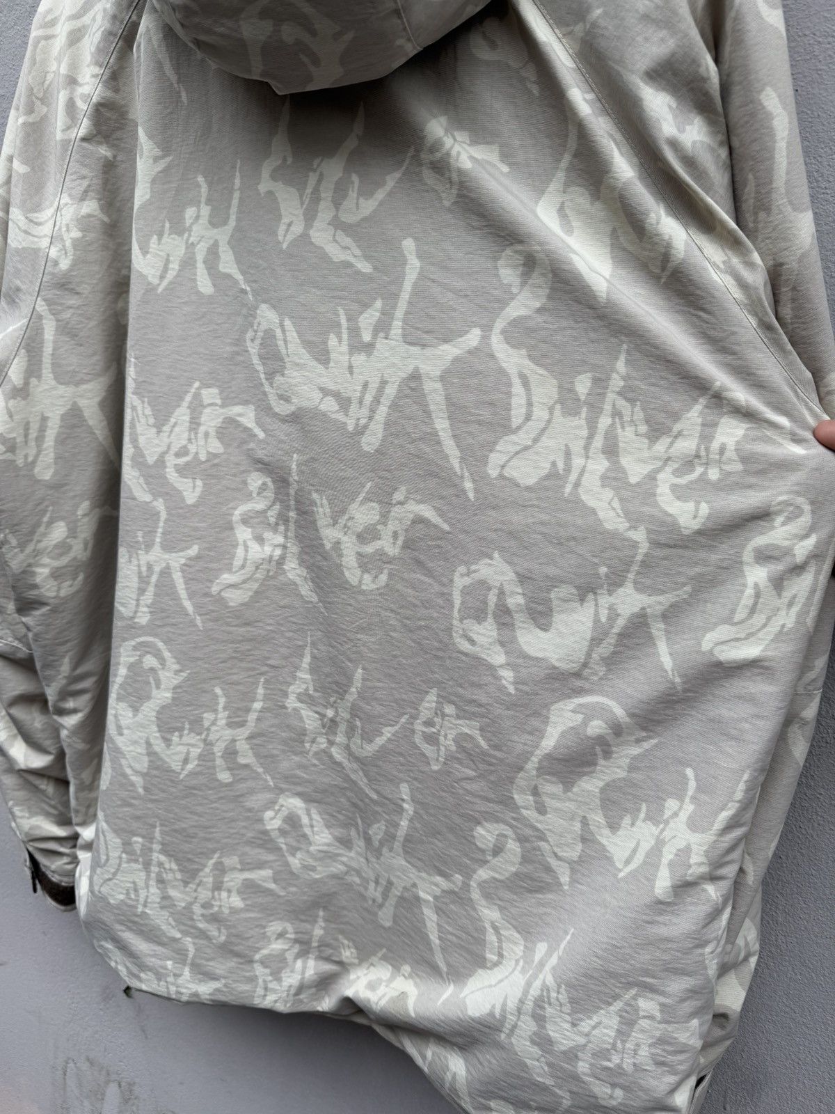 Quiksilver × Vintage Vintage 90s QUIKSILVER Fullprint Logo Gorpcore Jacket Size US L / EU 52-54 / 3 - 12 Thumbnail