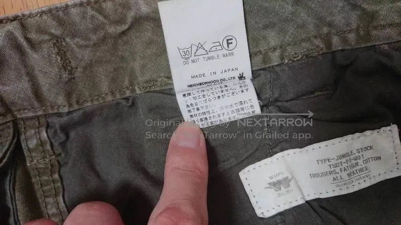 Wtaps WTAPS 06AW JUNGLE STOCK. Size US 31 - 5 Thumbnail
