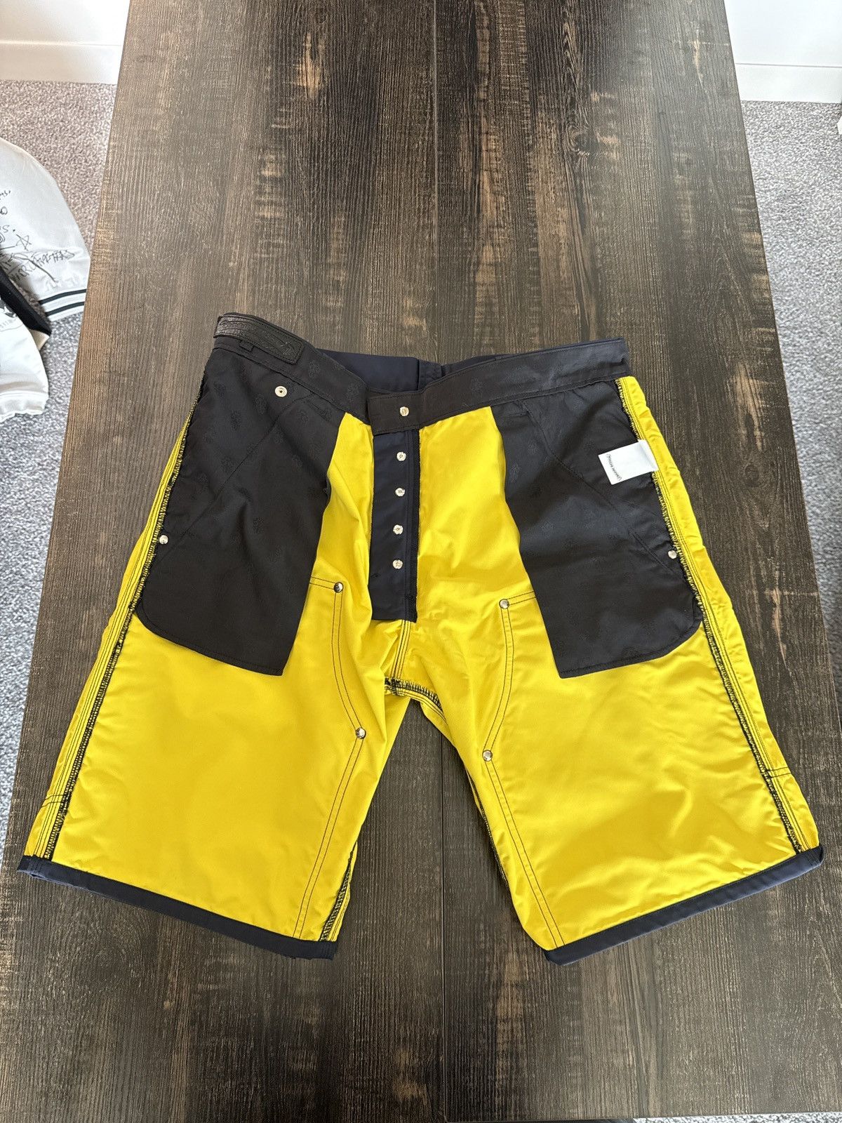 Chrome Hearts Chrome Hearts Half Leather Half Nylon Shorts Size US 36 / EU 52 - 7 Thumbnail