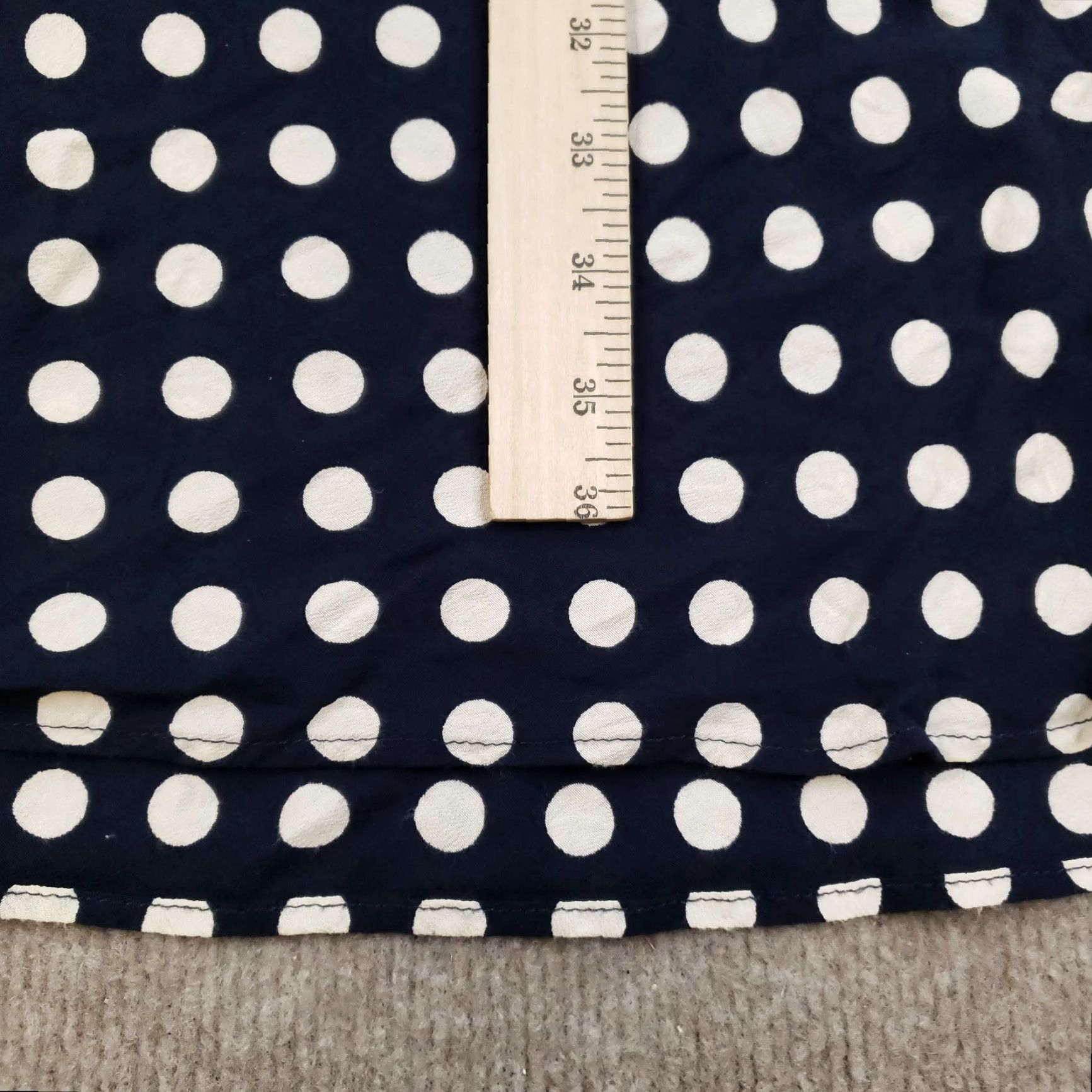Boden Boden A-Line Dress Women Size 12 R Blue White Polka Dot 3/4 Sleeve Lightweight Casual Size XL / US 12-14 / IT 48-50 - 5 Thumbnail