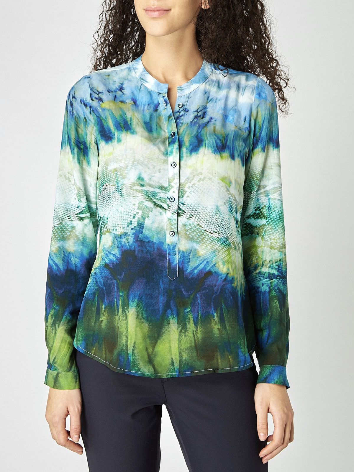 Designer Emily Van den Bergh Womens Multicolor Blouse Shirt RRP €80 Size M / US 6-8 / IT 42-44 - 1 Thumbnail