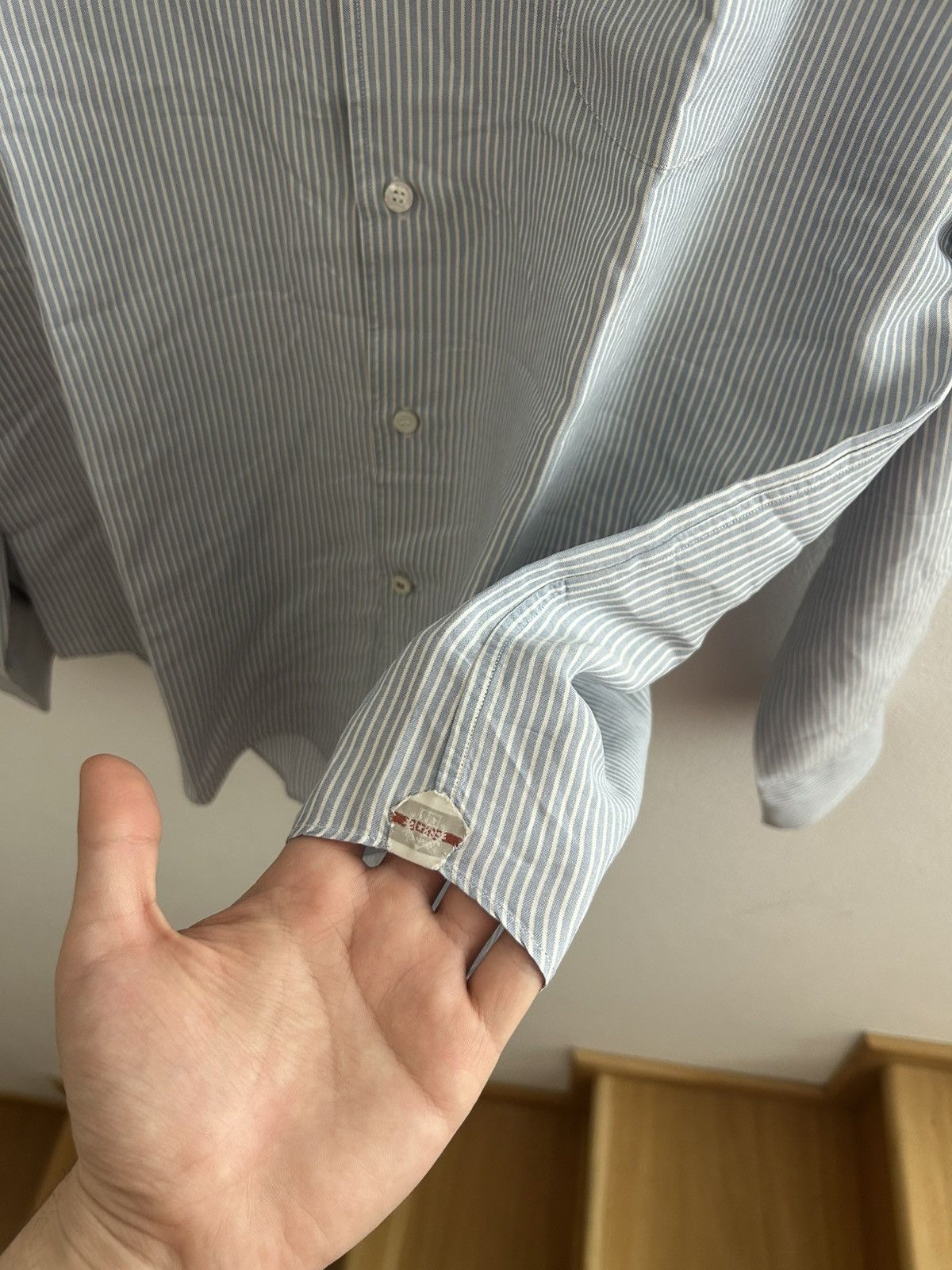 Loro Piana Loro Piana 100% silk vintage striped shirt Size US XL / EU 56 / 4 - 6 Thumbnail