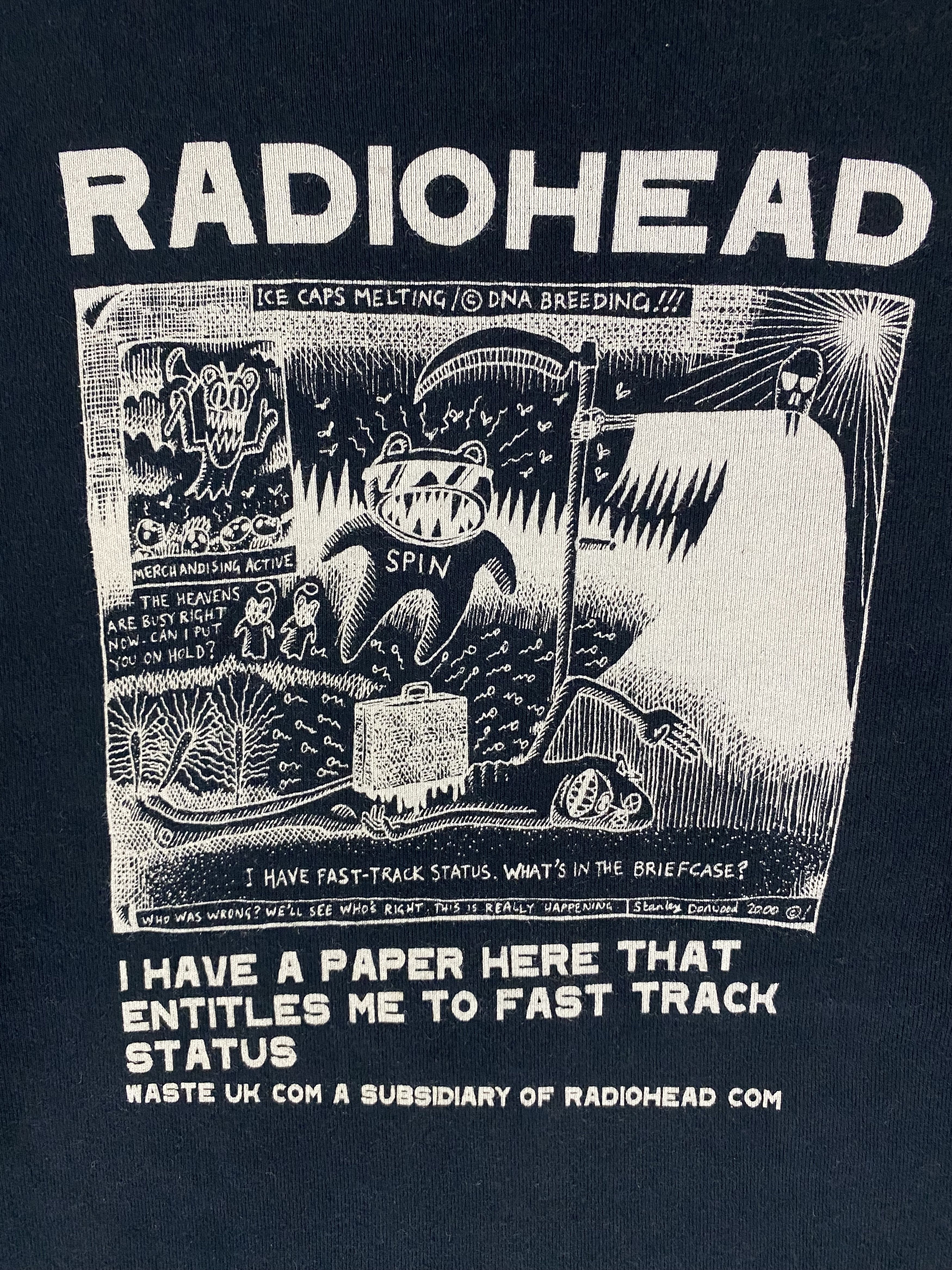 Band Tees × Vintage 2000s Radiohead stanley donwood artwork longsleeve shirt Size US S / EU 44-46 / 1 - 5 Thumbnail