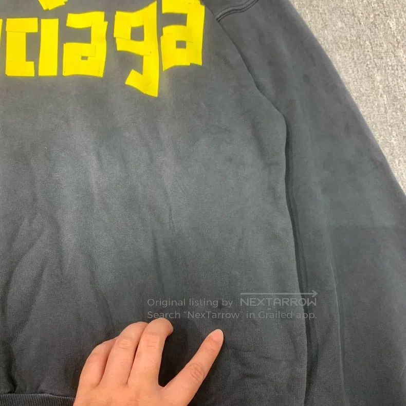 Balenciaga Balenciaga Black Water-Washed Destroyed Tape Hoodie Sweats Size US L / EU 52-54 / 3 - 8 Thumbnail
