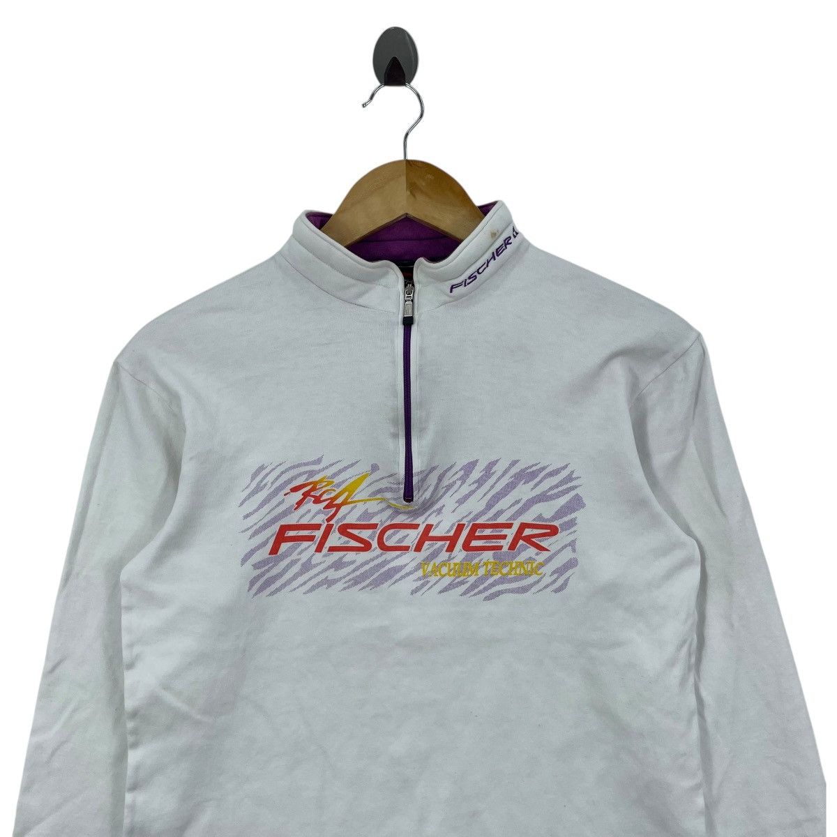 Vintage Vintage Fischer Ski Half Zip Long Sleeve Shirt Size US M / EU 48-50 / 2 - 3 Thumbnail