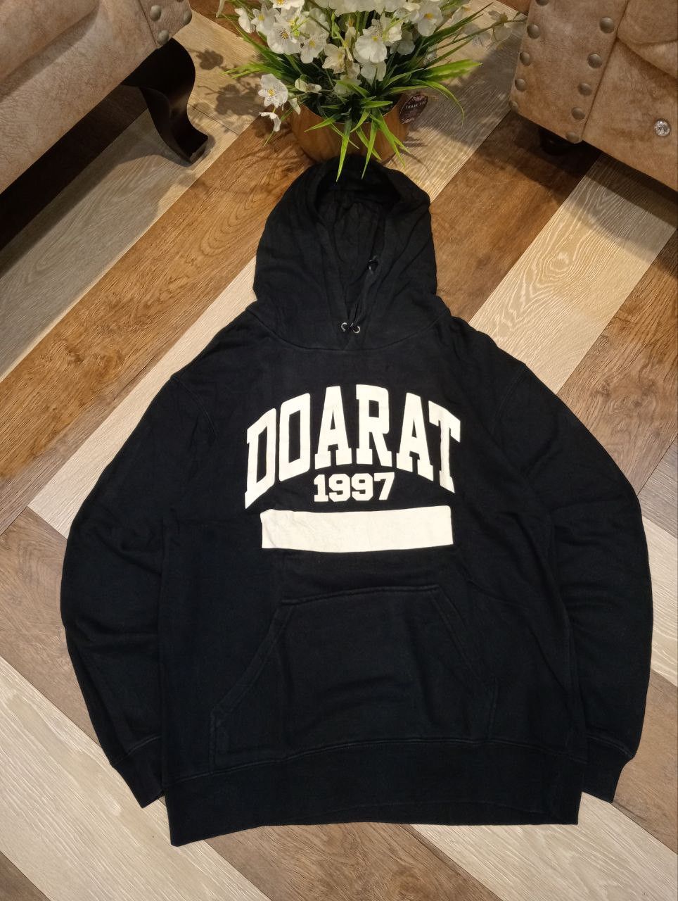 JAPANESE DOARAT ROOTS RAT REVEL SPELLOUT HOODIE - SIZE L