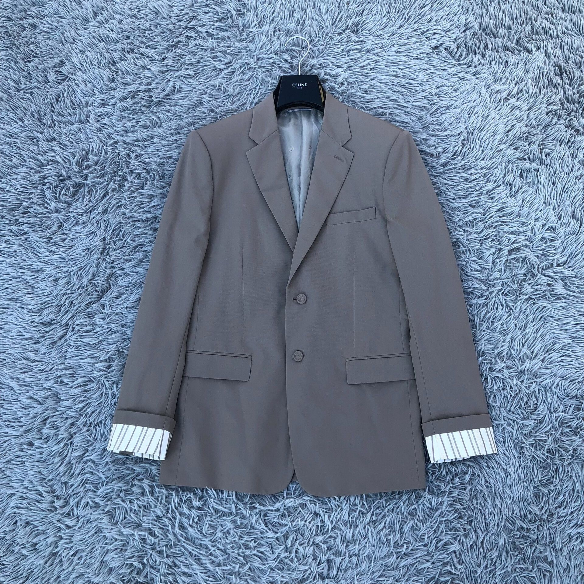 Dior Dior Cuff Logo Khaki Blazer Size US M / EU 48-50 / 2 - 1 Thumbnail