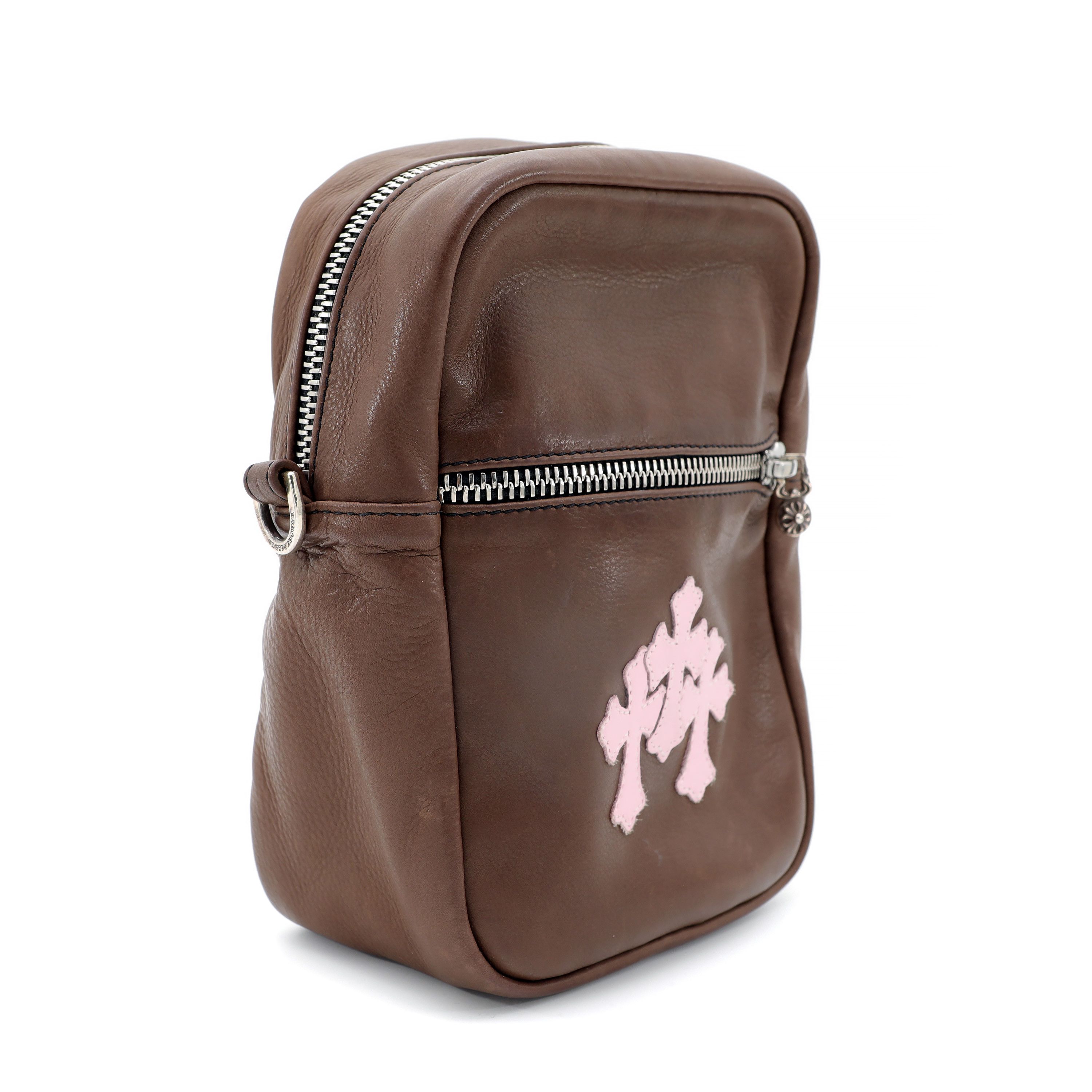 Chrome Hearts Taka Mini Brown Leather Triple Cross Size ONE SIZE - 5 Thumbnail