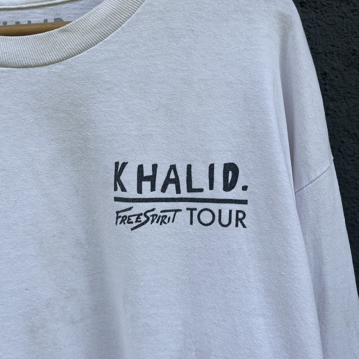 Rap Tees Thrashed Khalib Free Spirit 2019 Tour Rap Tee Size US XL / EU 56 / 4 - 3 Thumbnail