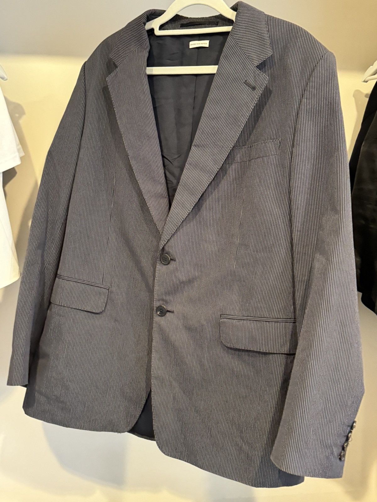Dries Van Noten × Vintage Dries Van Noten Complete Suit Striped Size 52R - 1 Thumbnail