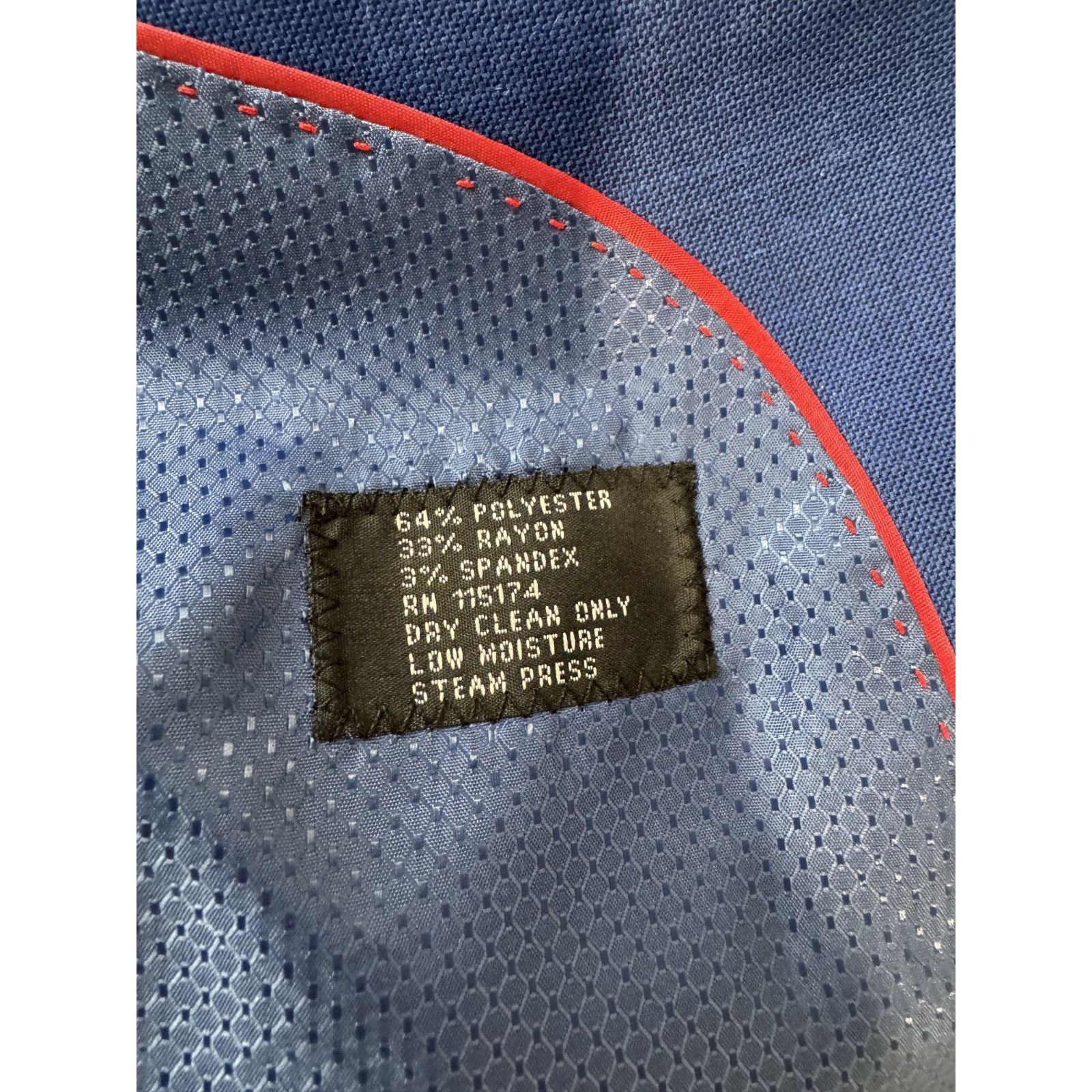Other Bacaccio Uomo Blue 2-Piece Suit 40S Jacket 34S Pants Slim Size 40S - 10 Thumbnail