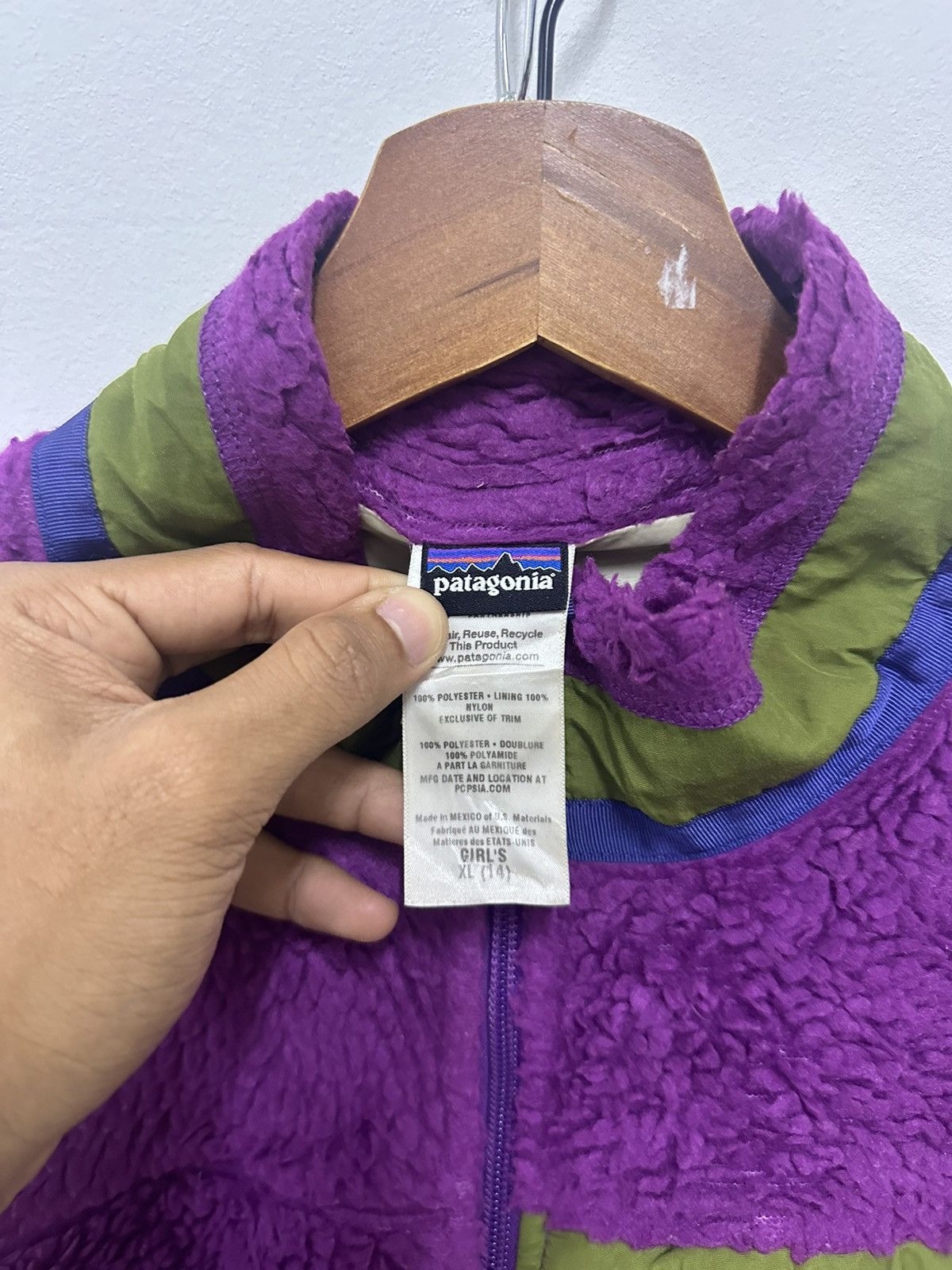 Patagonia × Vintage Vintage Patagonia colour blok fleece Size S / US 4 / IT 40 - 6 Thumbnail