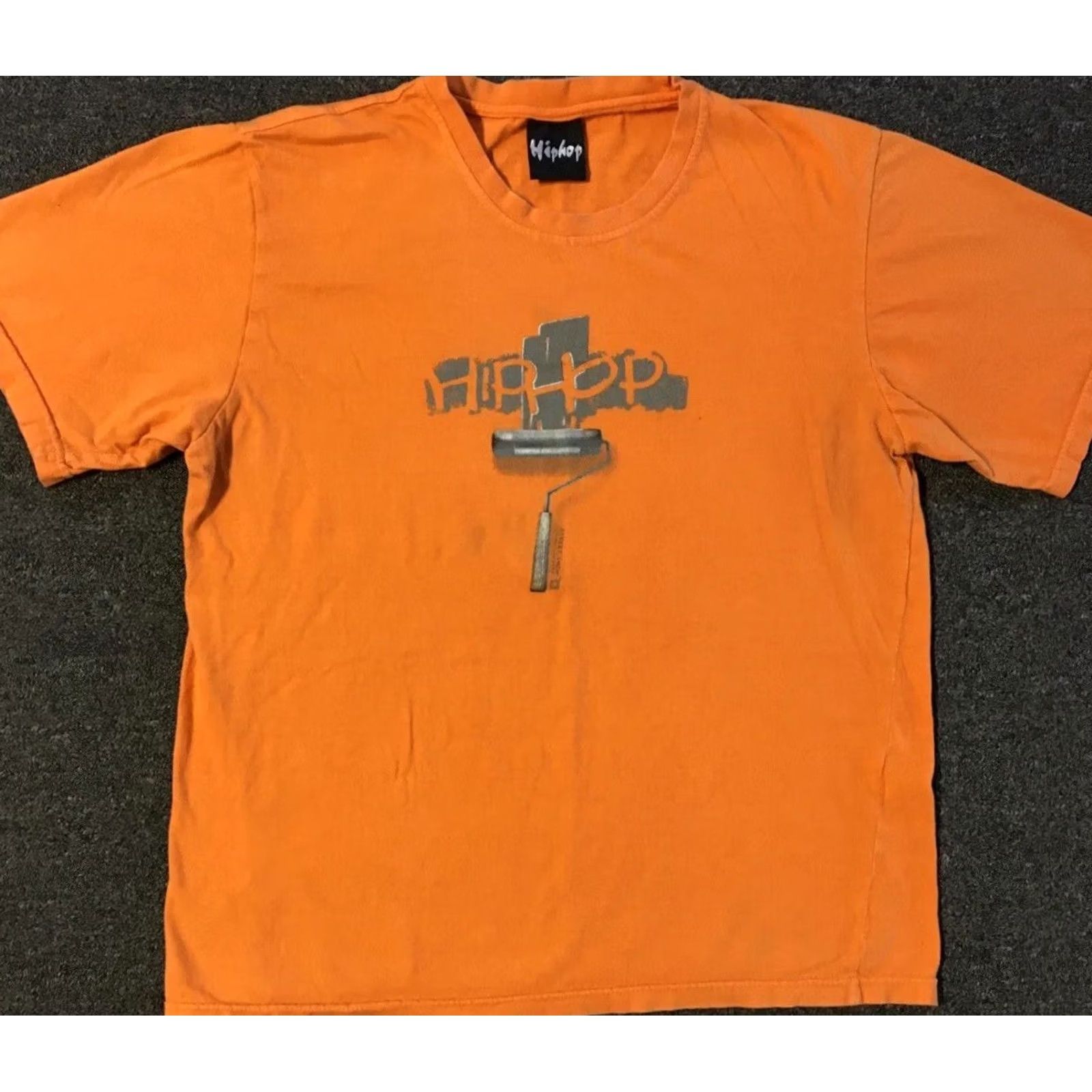 Vintage VINTAGE Hip Hop Graffiti Shirt M Orange Hip Hop 90s Grunge NYC Rap Tee Mens Size US M / EU 48-50 / 2 - 2 Thumbnail