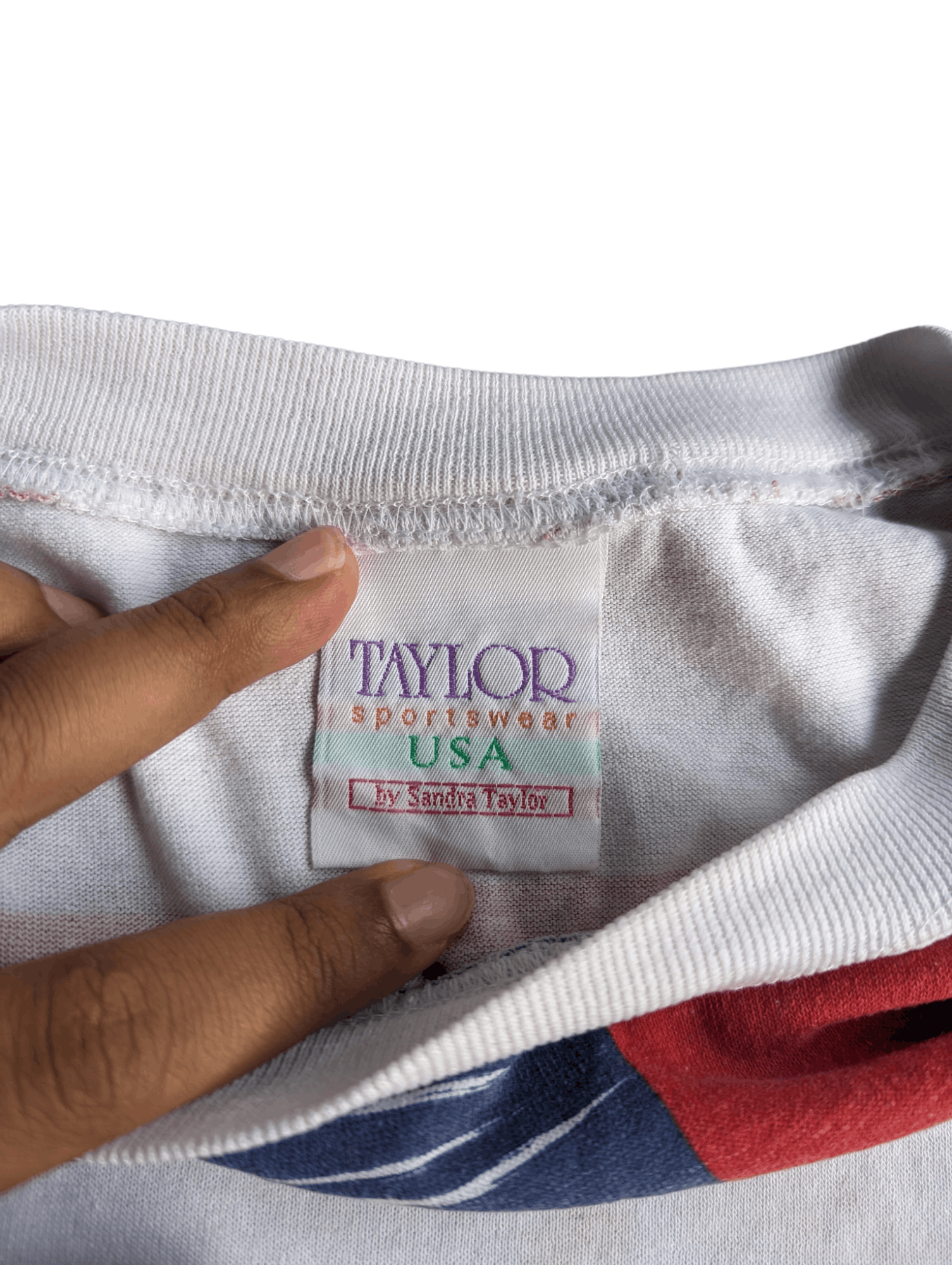 Vintage Sandra Taylor Sportwear Vintage 1990 USA America Flag Shirt Size XL / US 12-14 / IT 48-50 - 3 Thumbnail