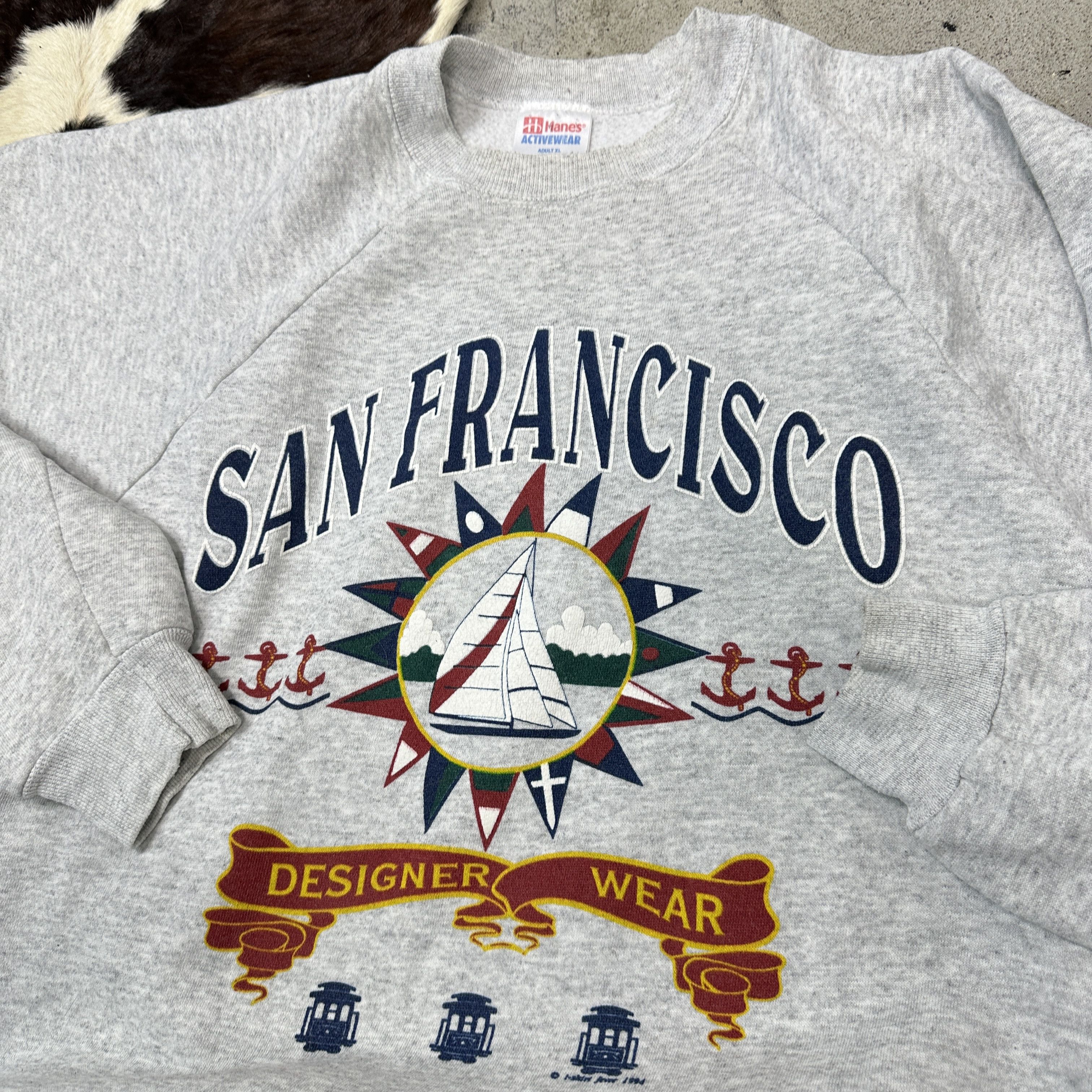 Vintage Vintage Streetwear Oversize San Francisco Sweatshirt 90s Size US L / EU 52-54 / 3 - 5 Thumbnail
