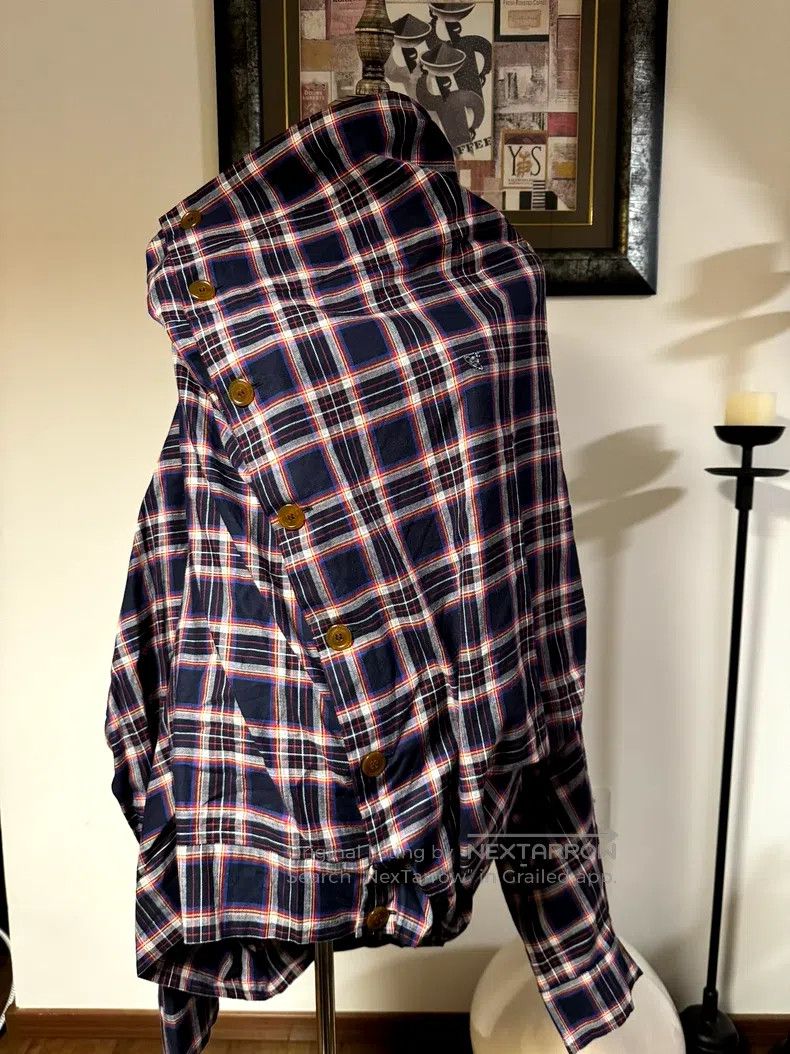 Vivienne Westwood Vivienne Westwood Asymmetric oblique collar and lapel chec Size M / US 6-8 / IT 42-44 - 3 Thumbnail