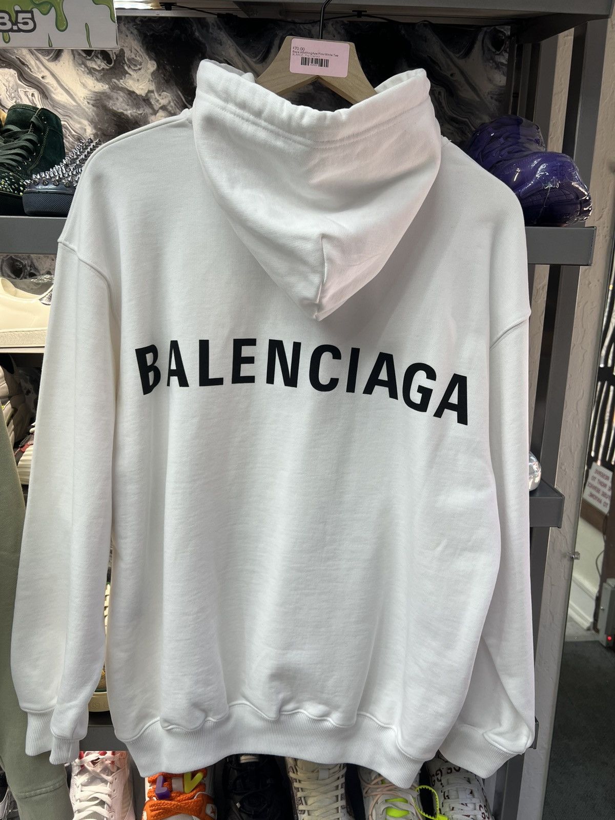 Balenciaga Balenciaga White Hoodie Size XS / US 0-2 / IT 36-38 - 2 Thumbnail