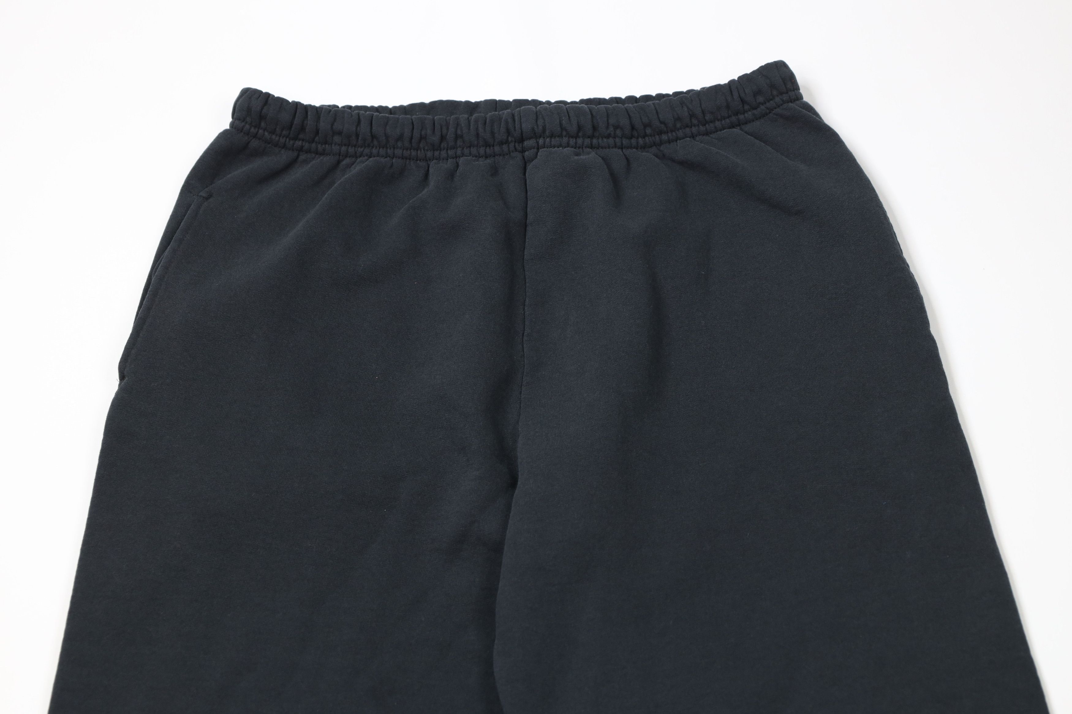 Vintage Vintage 90s Streetwear Blank Sweatpants Pants Black Size US 34 / EU 50 - 2 Thumbnail