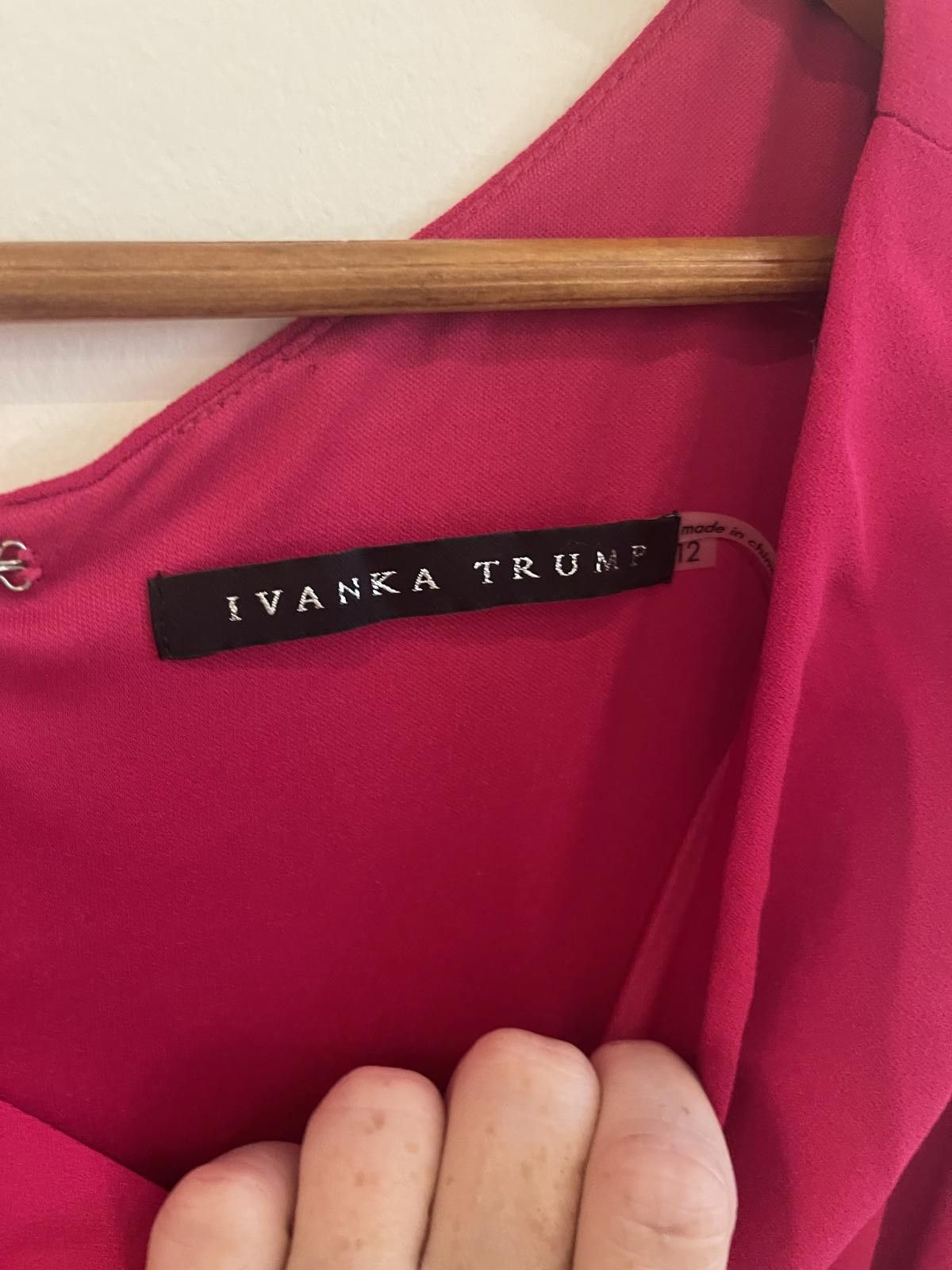 Ivanka Trump hot pink dress