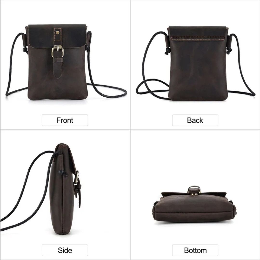 Japanese Brand Leather Crossbody Bag Size ONE SIZE - 2 Thumbnail