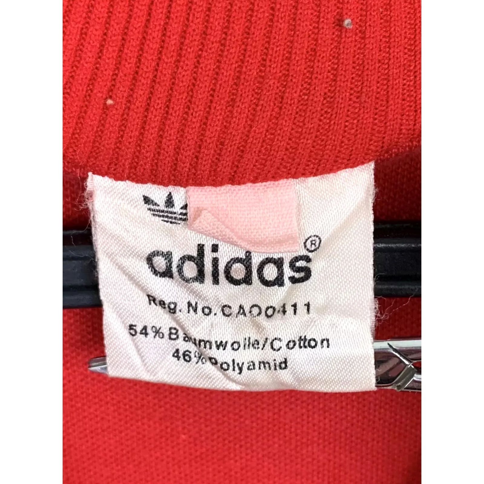 Adidas VINTAGE adidas 3 STRIPES ZIP UP TRACK JACKET MEN'S S RED Jacket Mens S Red adidas 3 Stripes Track Jacket Vintage Men’s S Red 1970s Sportswear Size US S / EU 44-46 / 1 - 5 Thumbnail