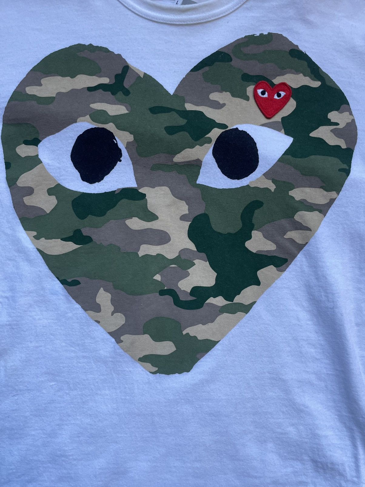 Comme des Garcons Camo Heart Tee Size US L / EU 52-54 / 3 - 2 Thumbnail