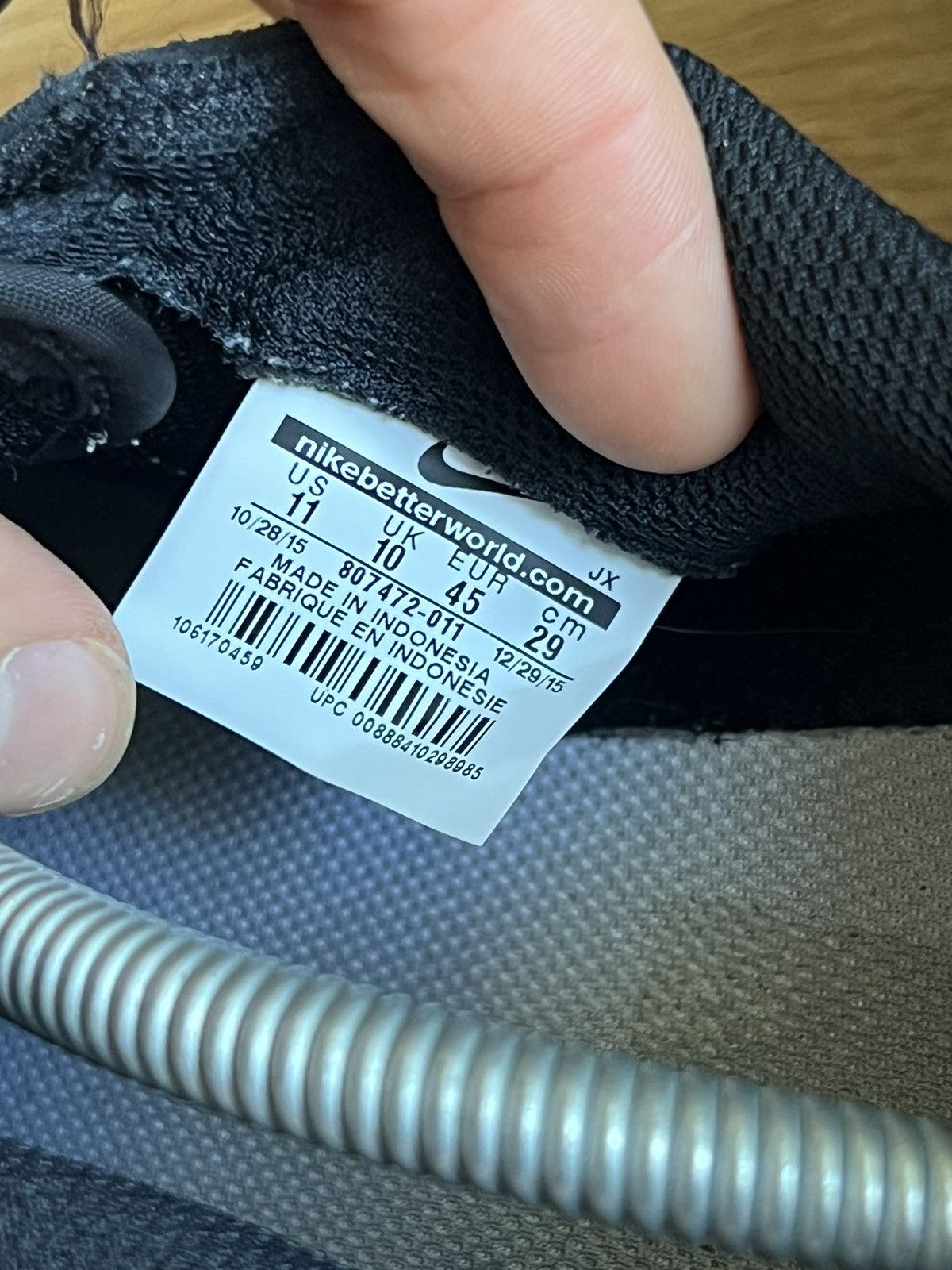 Nike Nike Cortez ‘72 Black/White Nylon Shoes Size 11 Size US 11 / EU 44 - 6 Thumbnail